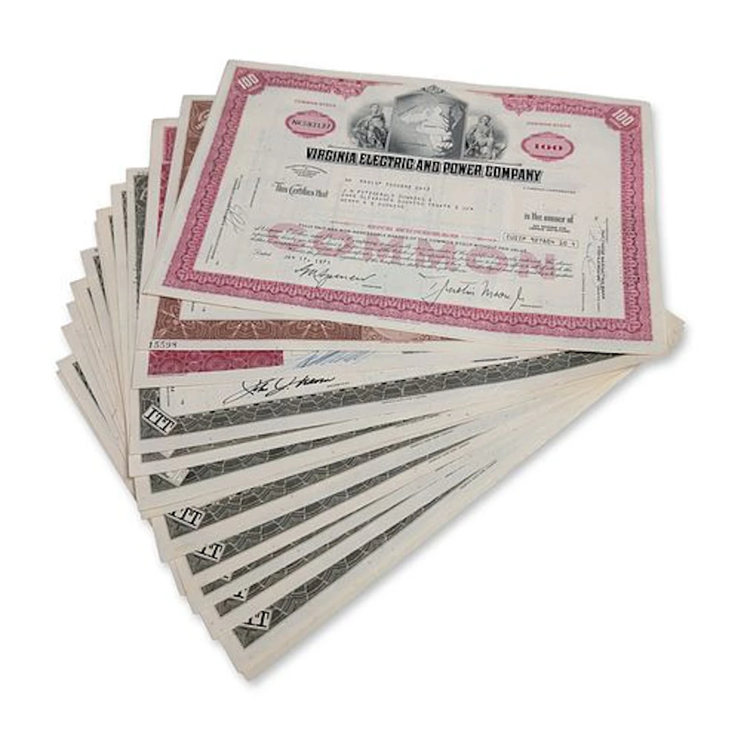 19pc Collection of American Utility and Communications Company Stock