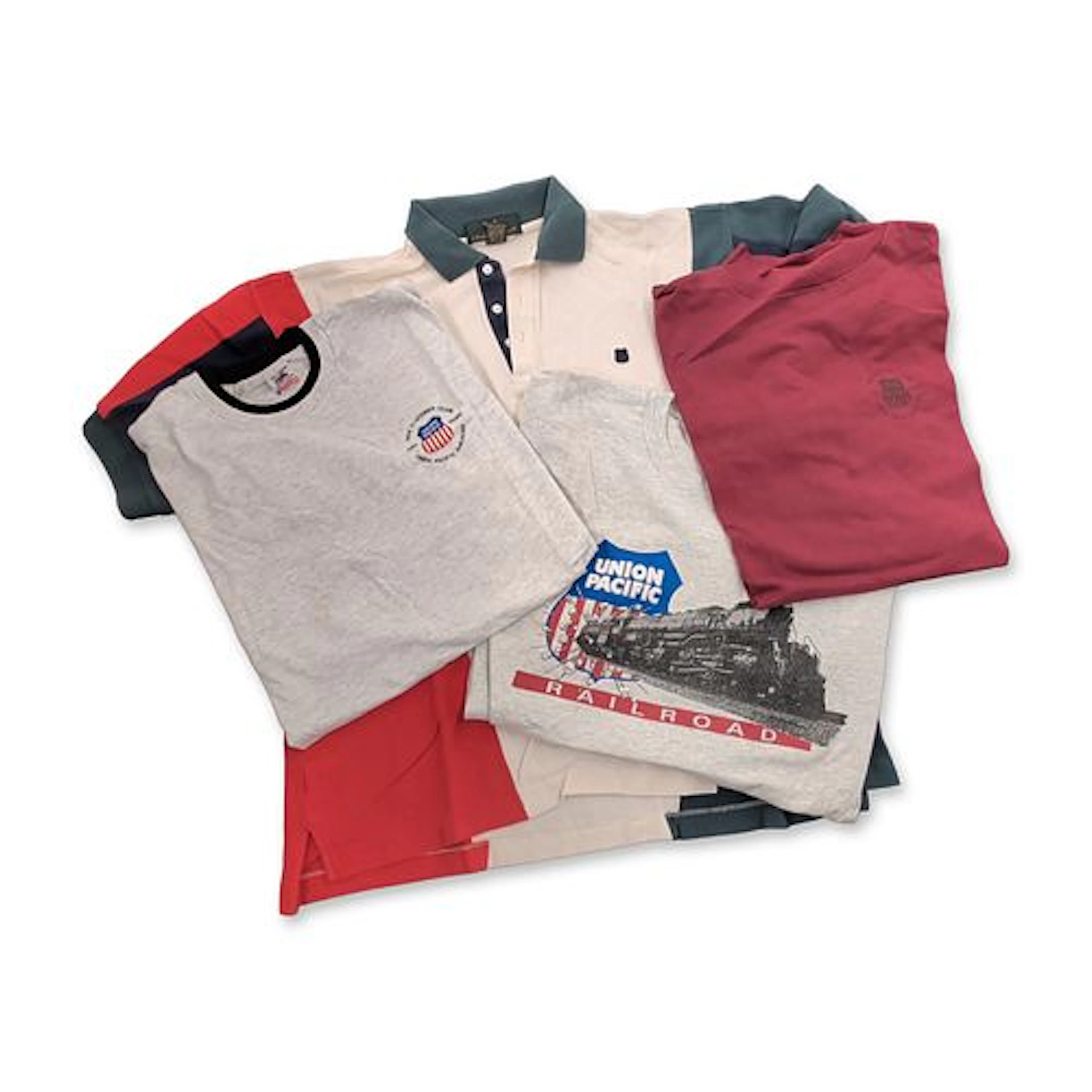 4pc Vintage Union Pacific Railroad T-Shirts and Polo Shirts