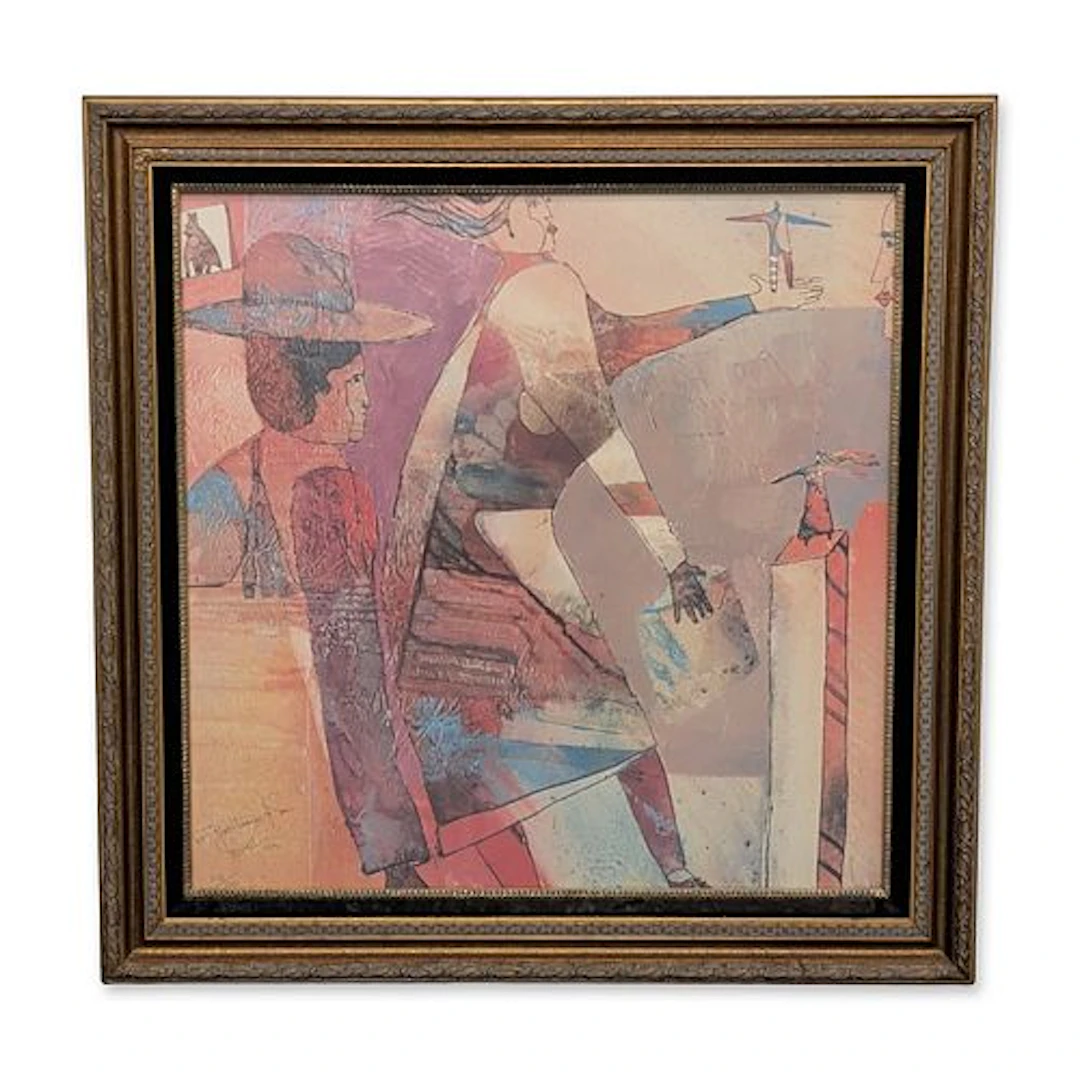 Gregory Hawthorne ( American b. 1951) Epoxygraph on Paper, Signed