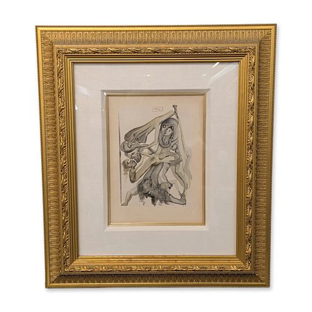Salvador Dali (Spanish, 1904-1989) Wood Engraving on Rives Paper