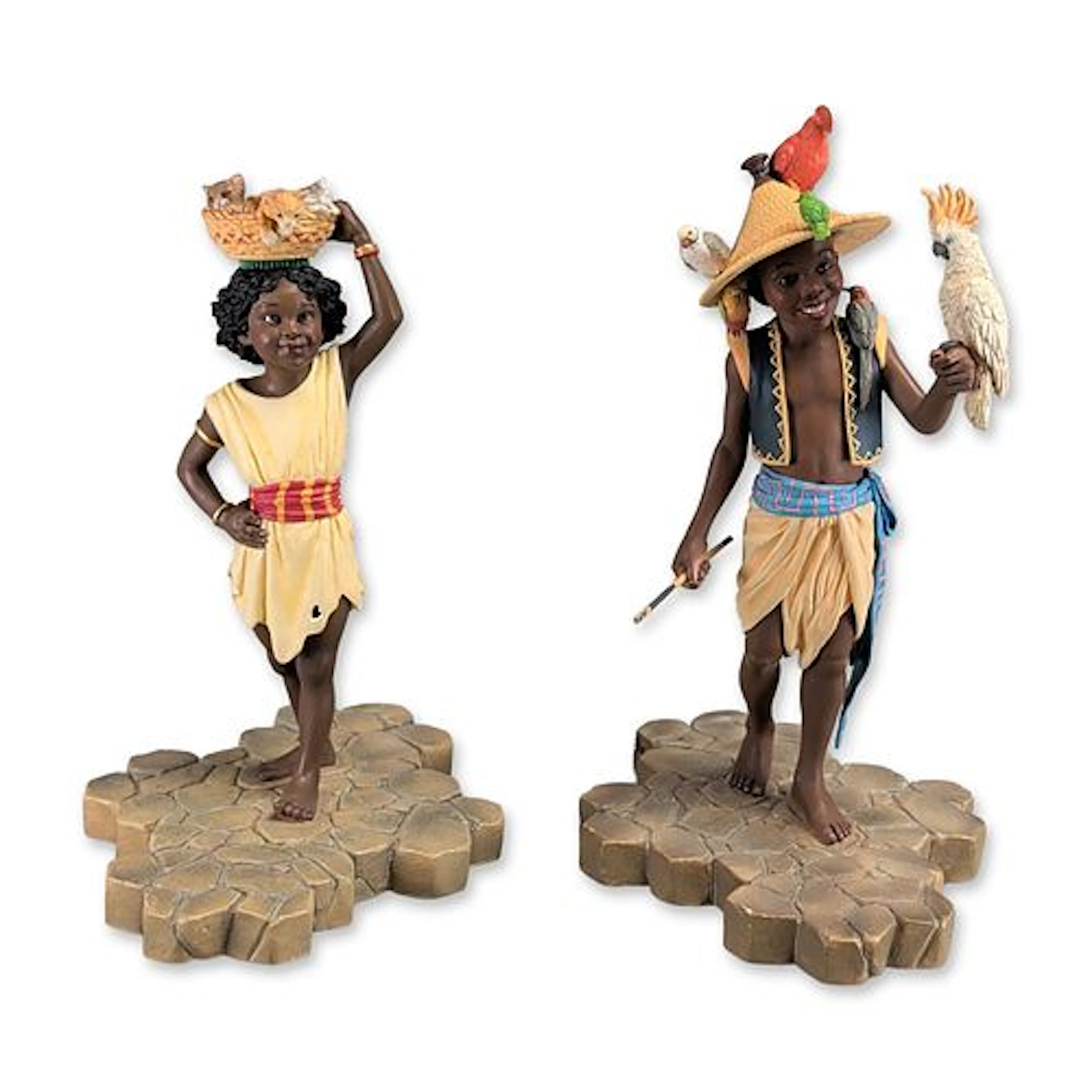 2pc Thomas Blackshear Ebony Visions Limited Edition Resin Figurines