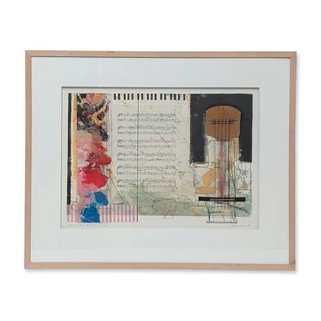 Ron Pokrasso (American, b. 1951), Assemblage & Collage on Paper, Tunes