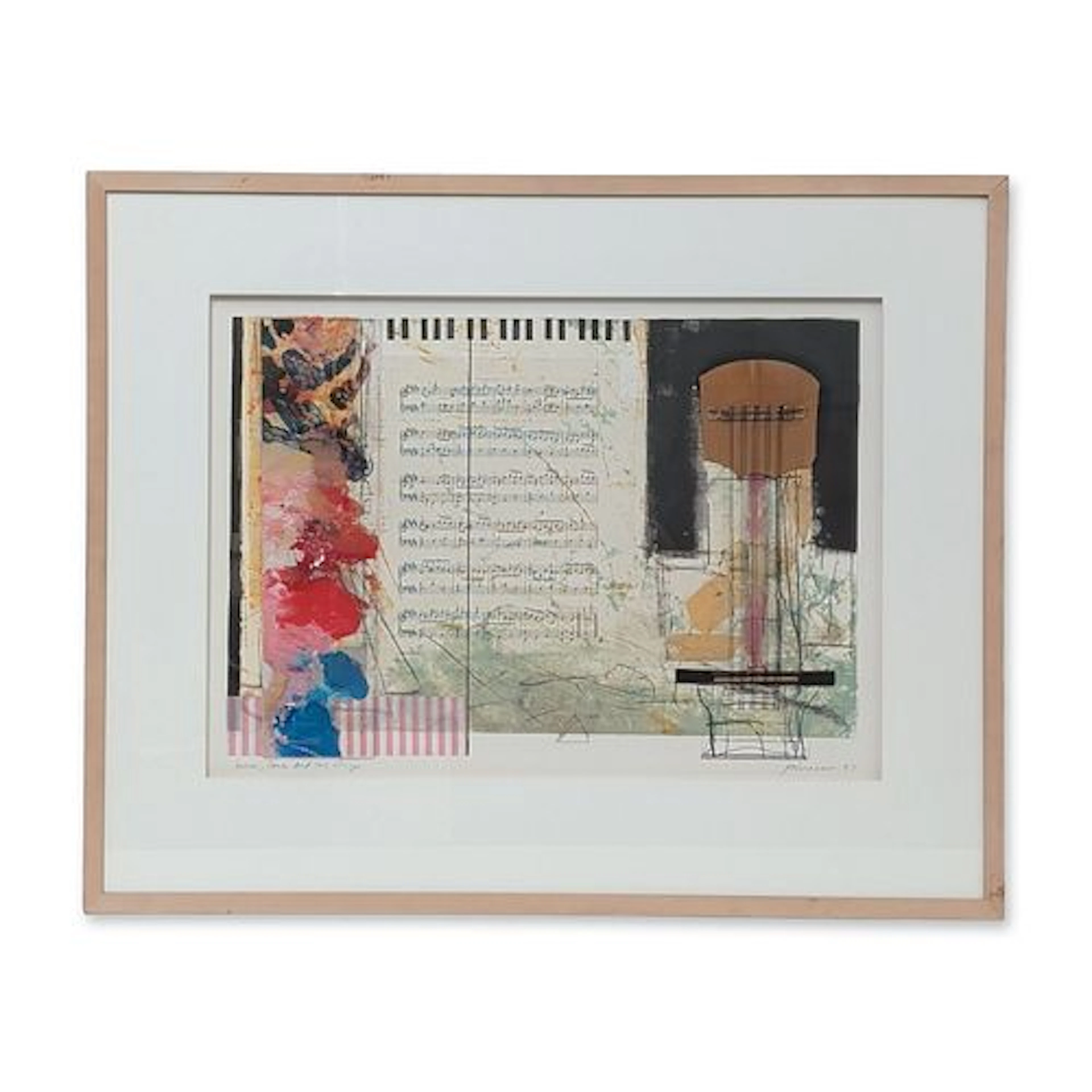 Ron Pokrasso (American, b. 1951), Assemblage & Collage on Paper, Tunes