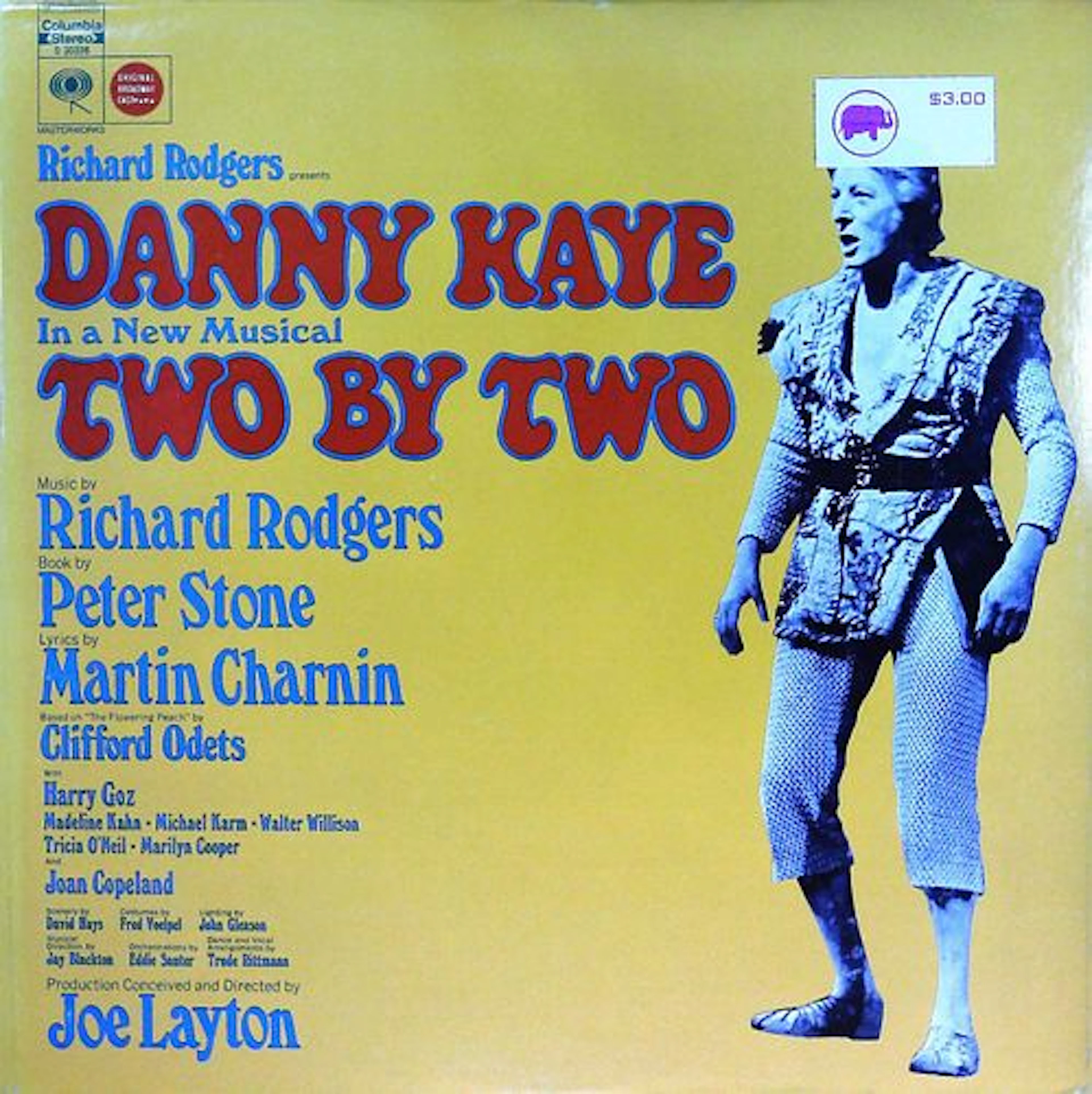 Danny Kaye - Two By Two Broadway Cast LP, Columbia Masterworks (1970)