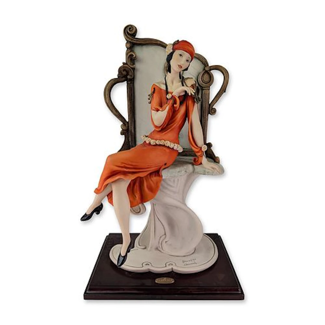 Giuseppe Armani Florence Art Deco Style Cold-Cast Porcelain Sculpture
