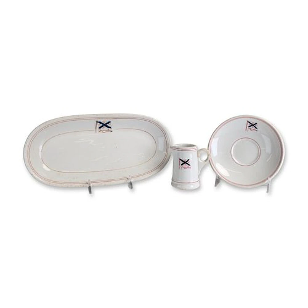 3pc Buffalo China and John Maddock & Sons Chinaware for Savannah Line
