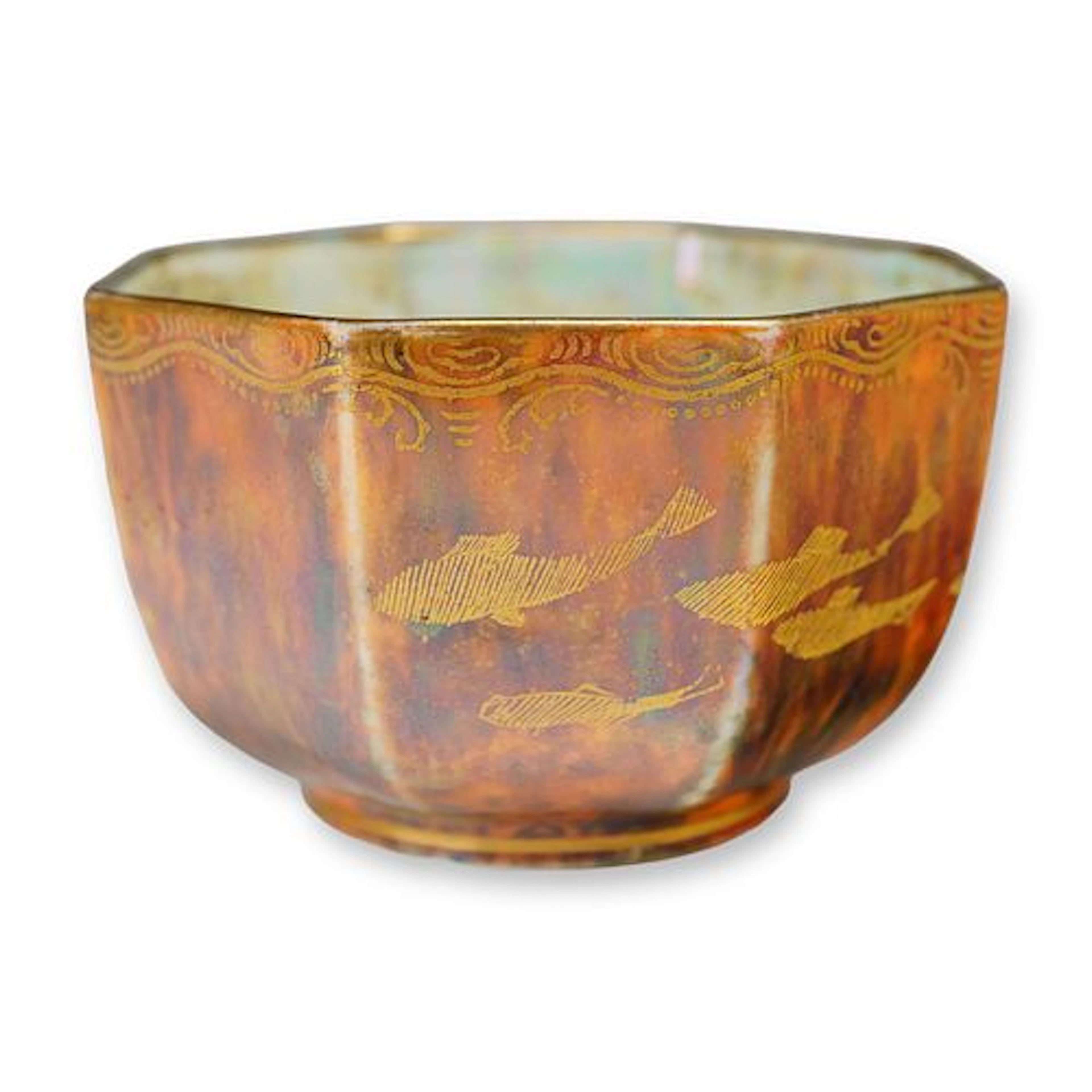 Wedgwood Octagonal Luster Finger Bowl Z4830 by Daisy Makeig-Jones