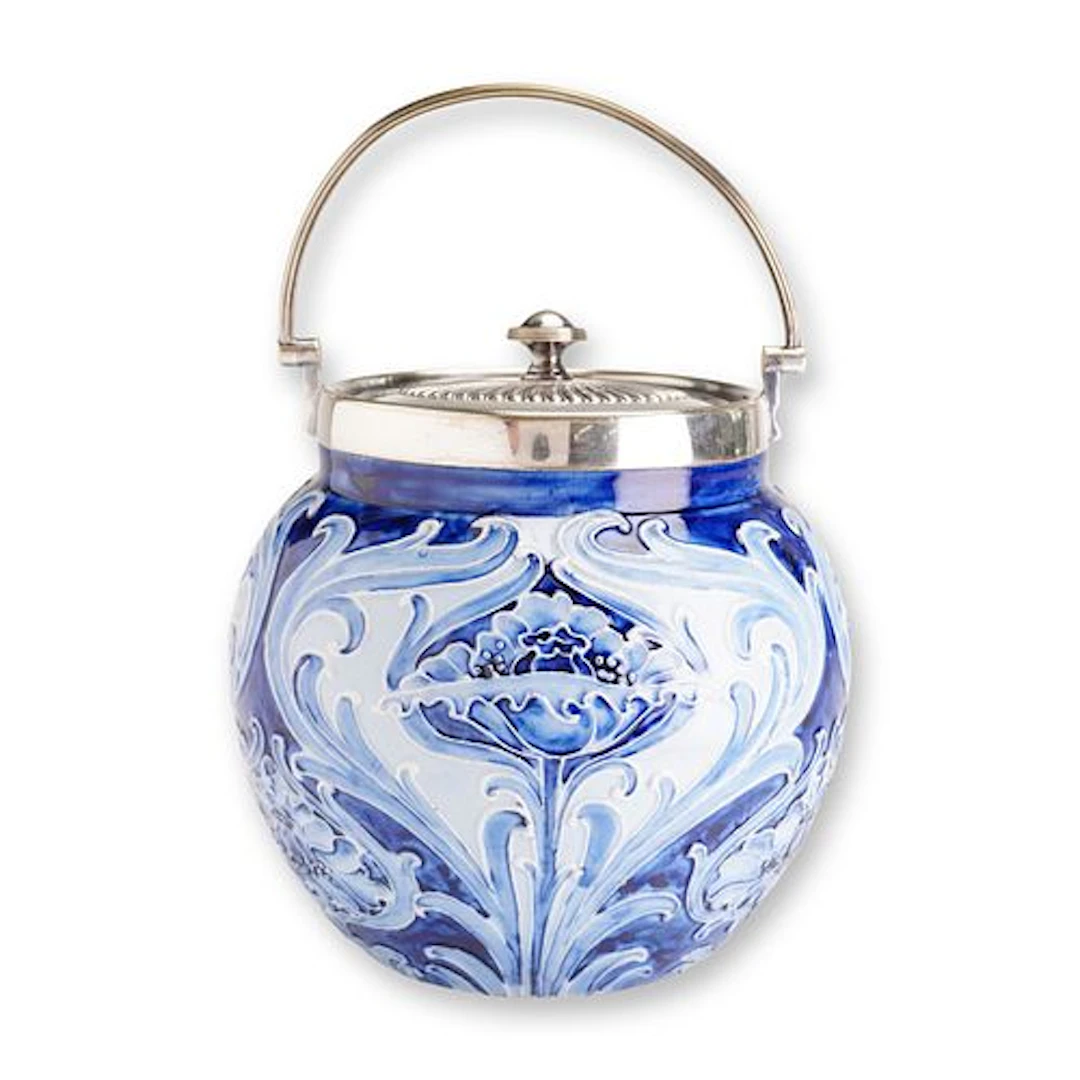 Moorcroft Macintyre Florian Ware Biscuit Barrel, Poppy