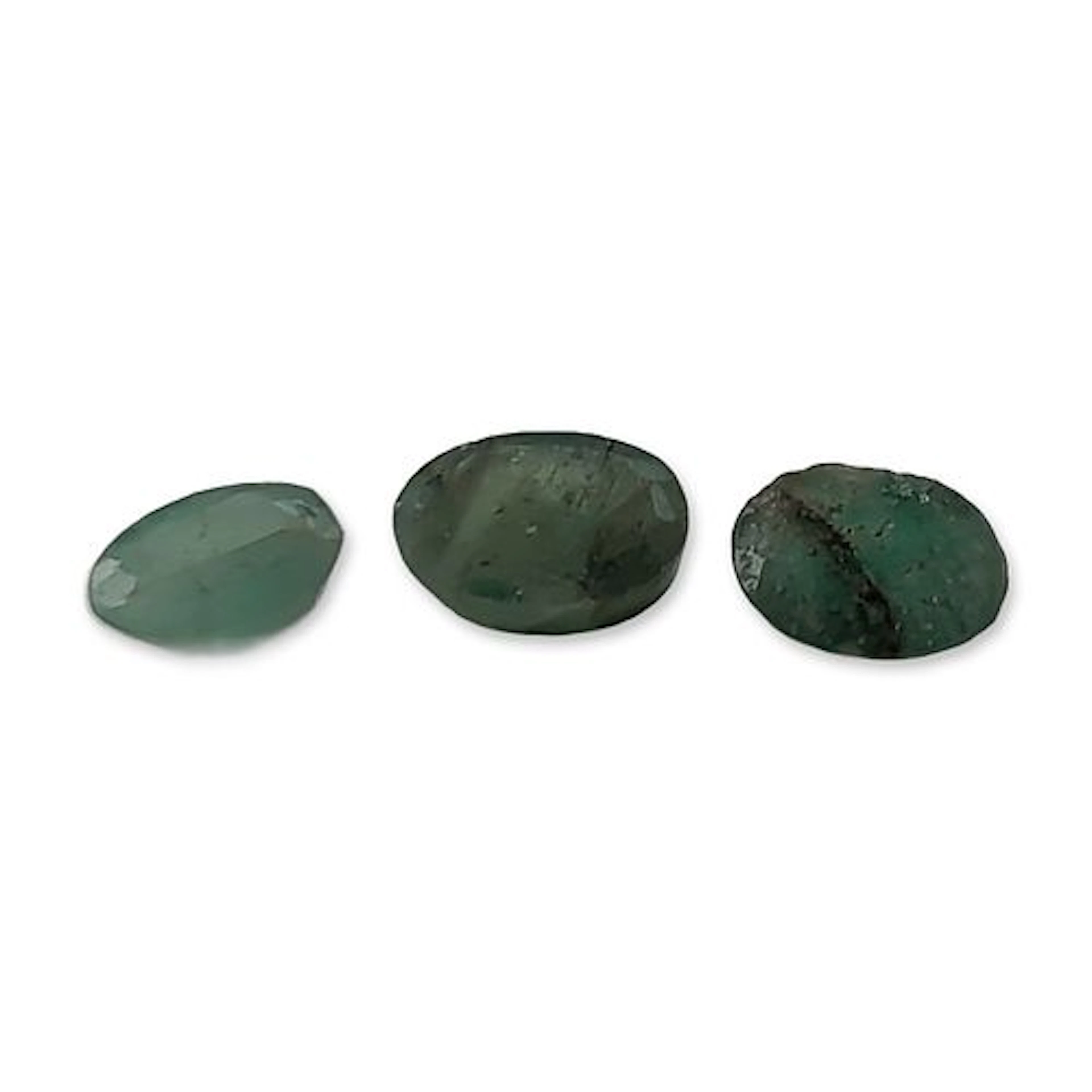 3pc Loose Faceted Emeralds