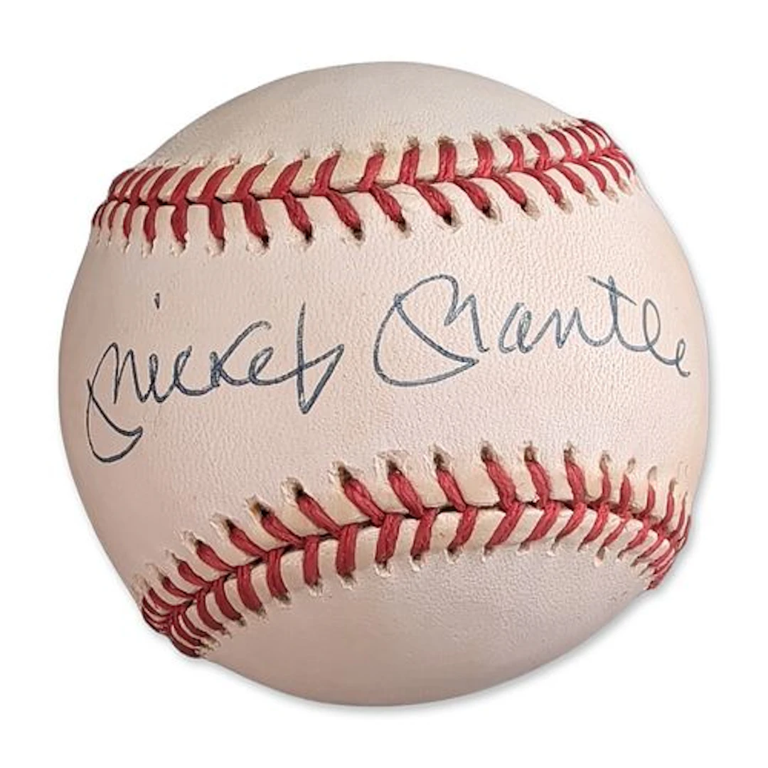 Mickey Mantle Signed Rawlings Official American League Baseball w/ COA