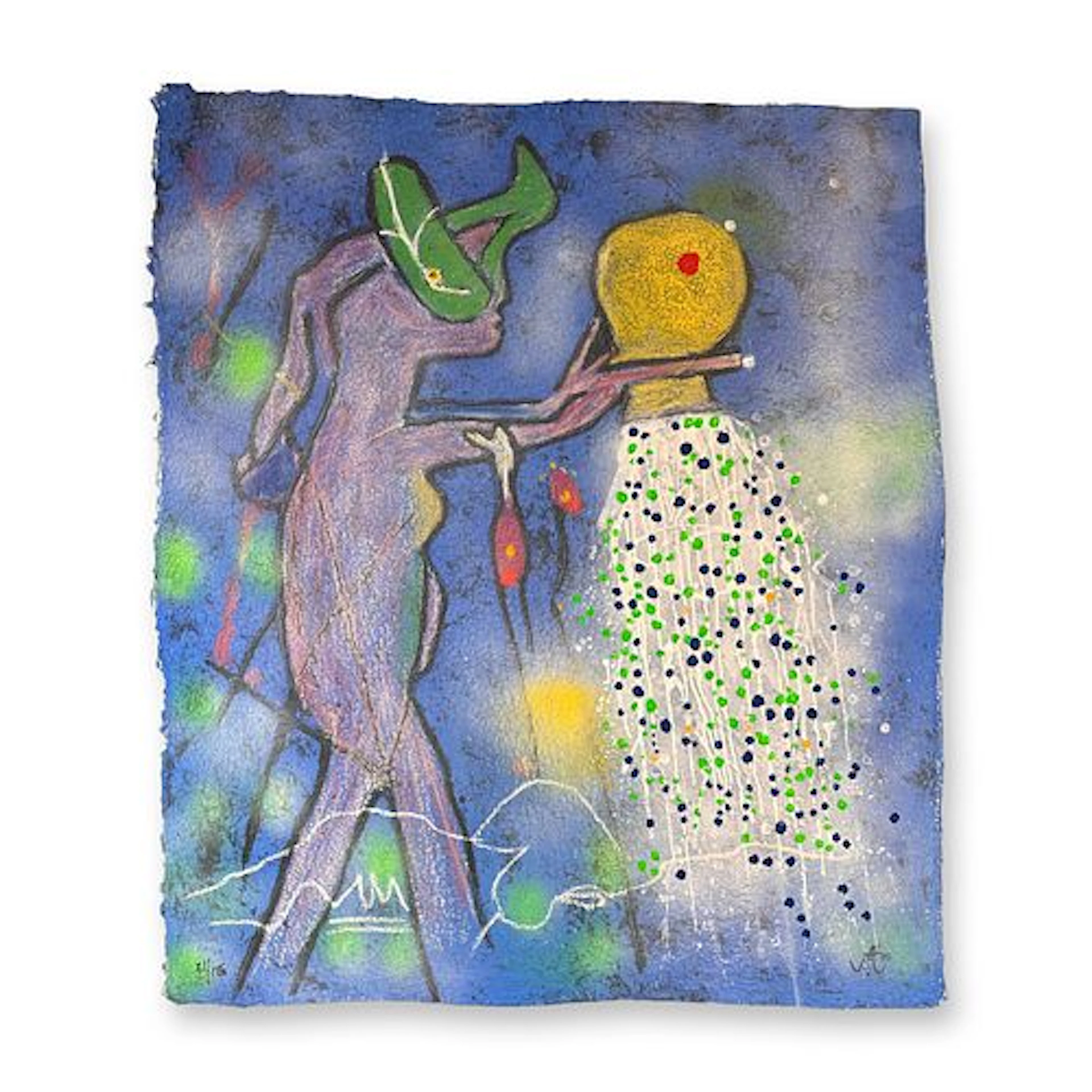 Roberto Matta (Chilean 1911-2002) Carborundum Etching on Handmade