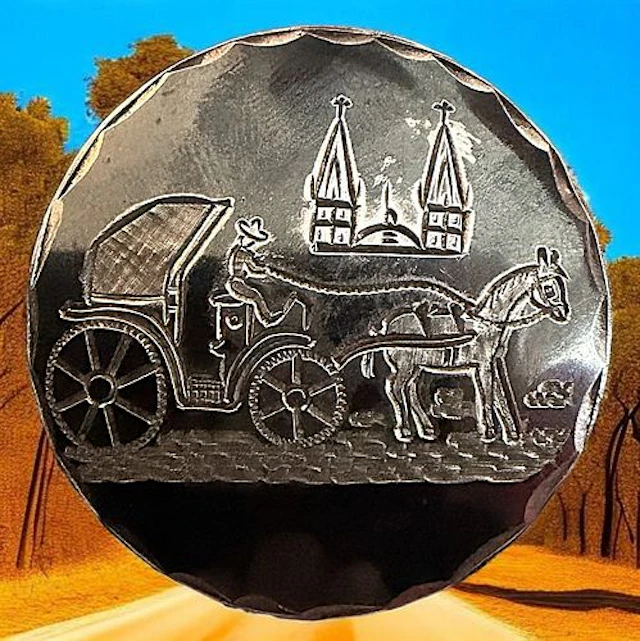 A DIVISION THREE 925 STERLING BACKMARKED BUTTON