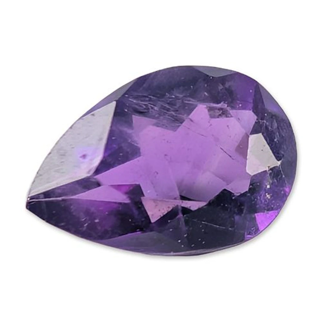 Loose Pear Cut Amethyst Gemstone