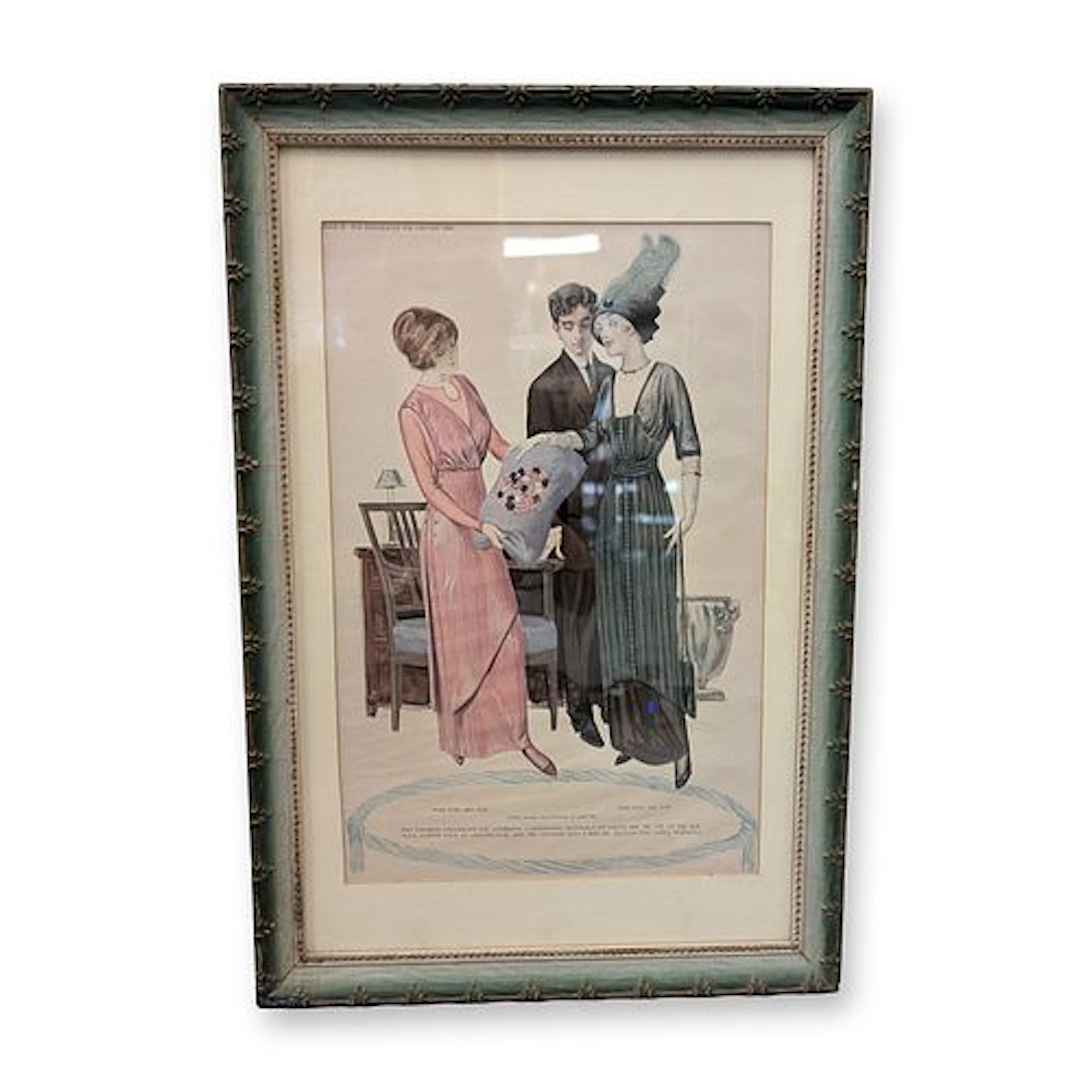 The Delineator Fashion Illustration Print - Framed Edwardian Era Art