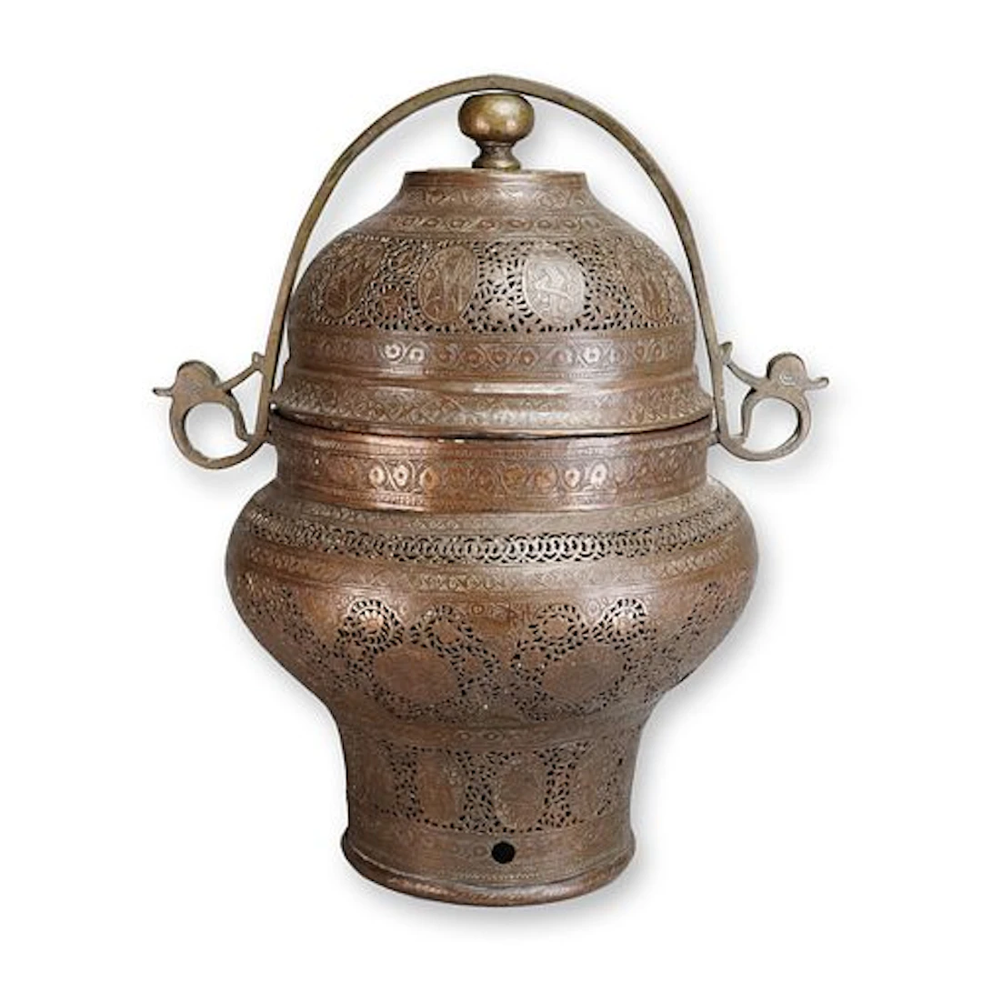 North Indian Pierced Copper Lantern 19th Century
