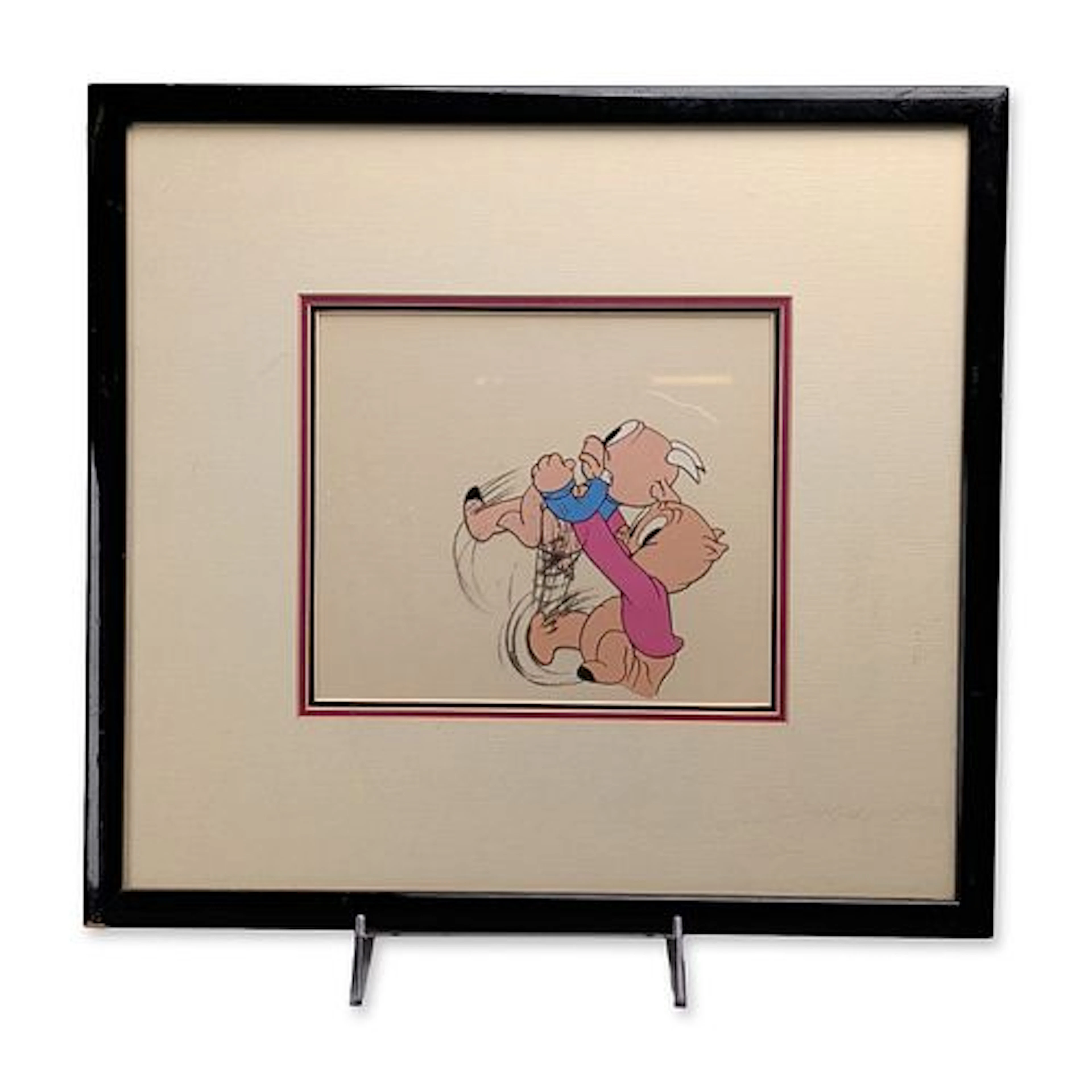 Looney Tunes Porky Pig Original Hand Inked Animation Cel Painting