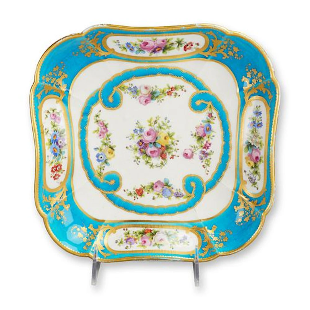 French Sevres Style Porcelain Bowl, Ca. 18th Century
