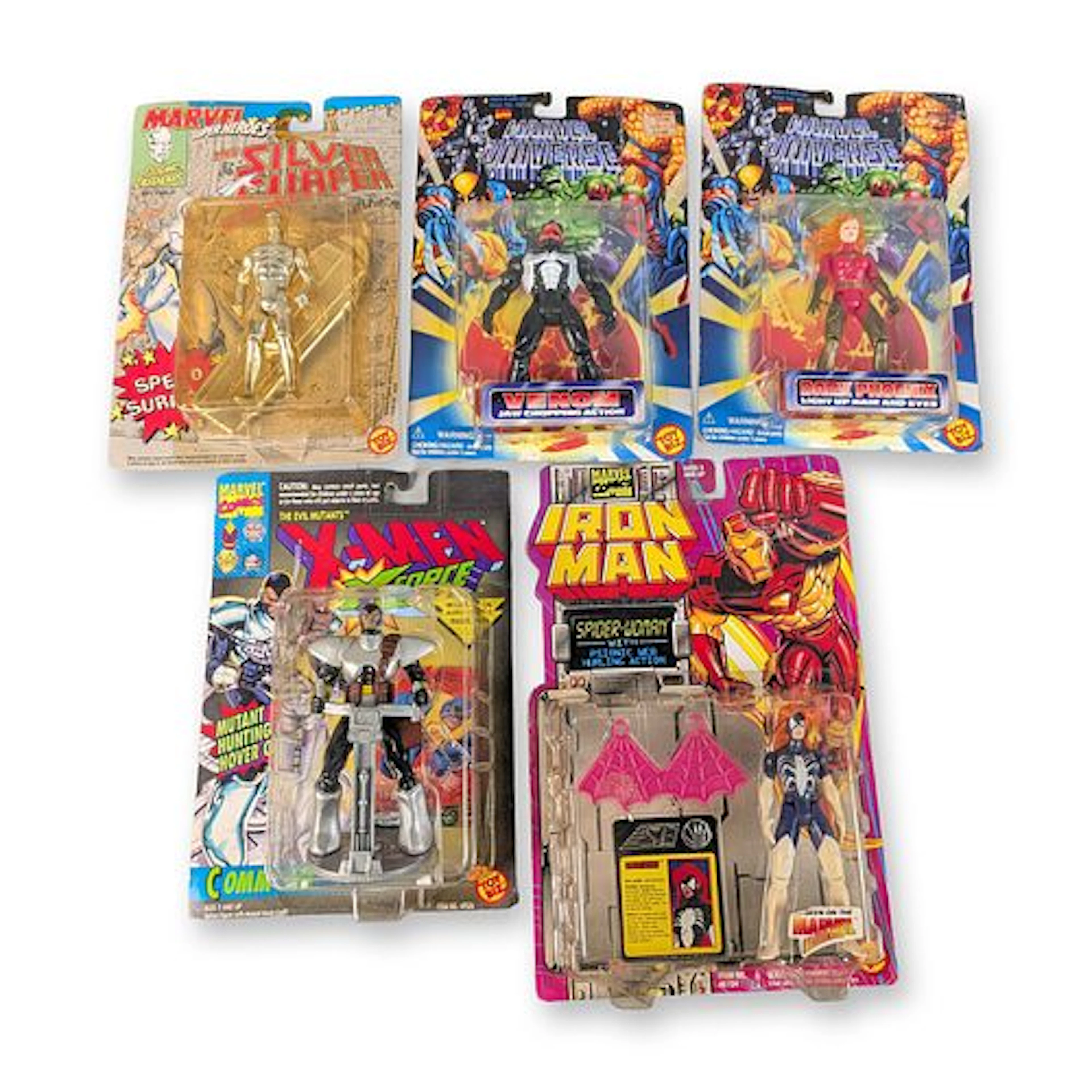 5pc Toy Biz Marvel Comics Action Figure Grouping