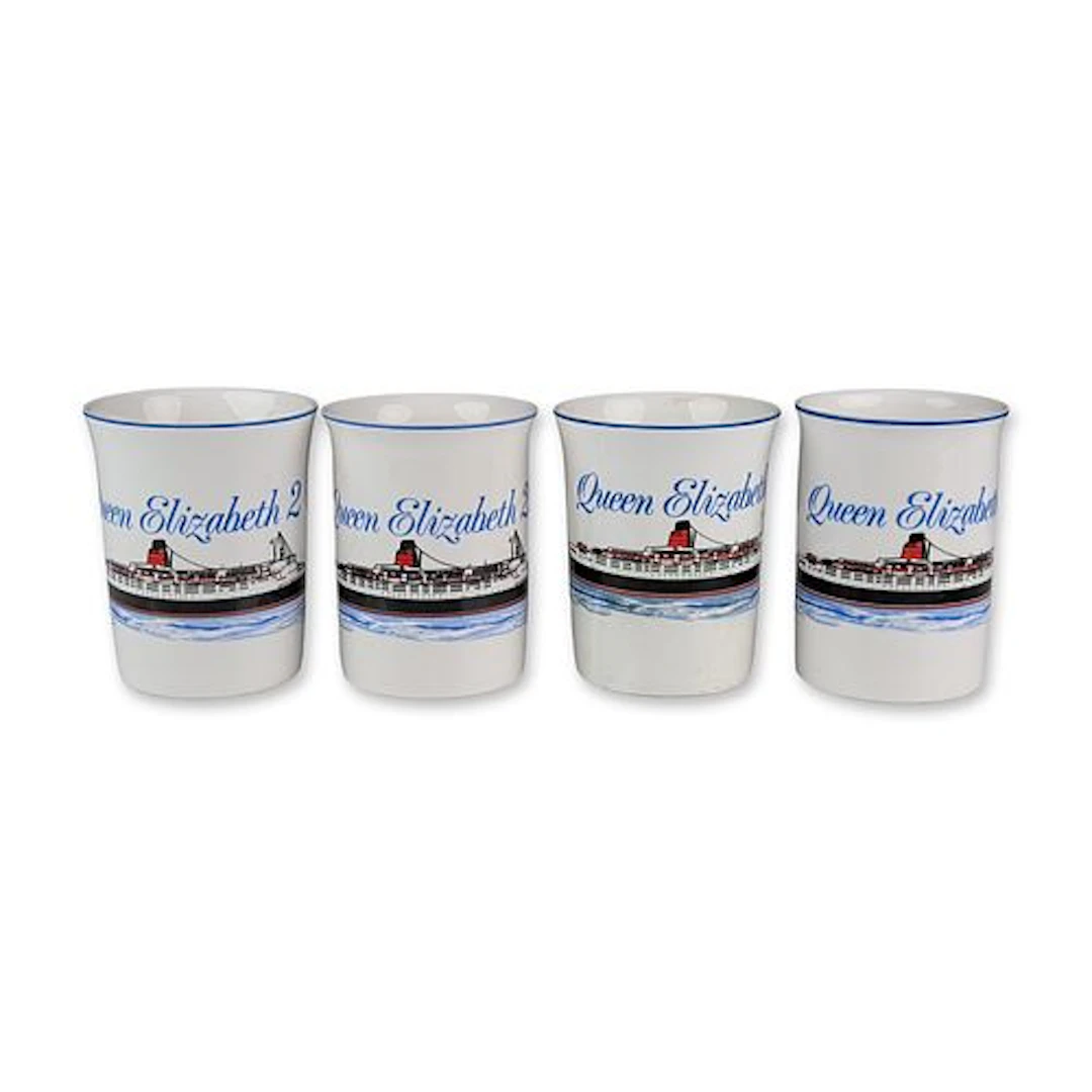 4pc Group of Sherwood Staffordshire QE2 Commemorative Mugs
