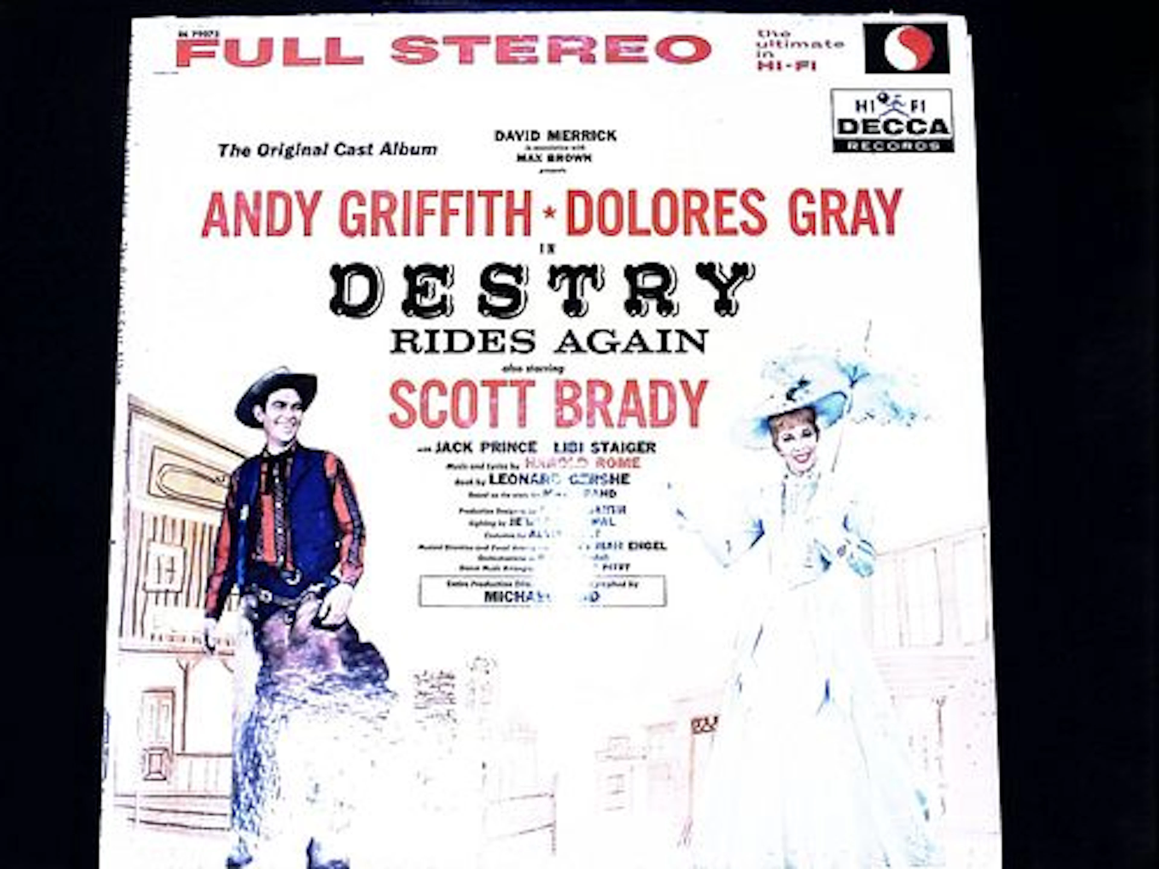 Destry Rides Again Original Broadway Cast Recording Decca DL 79075