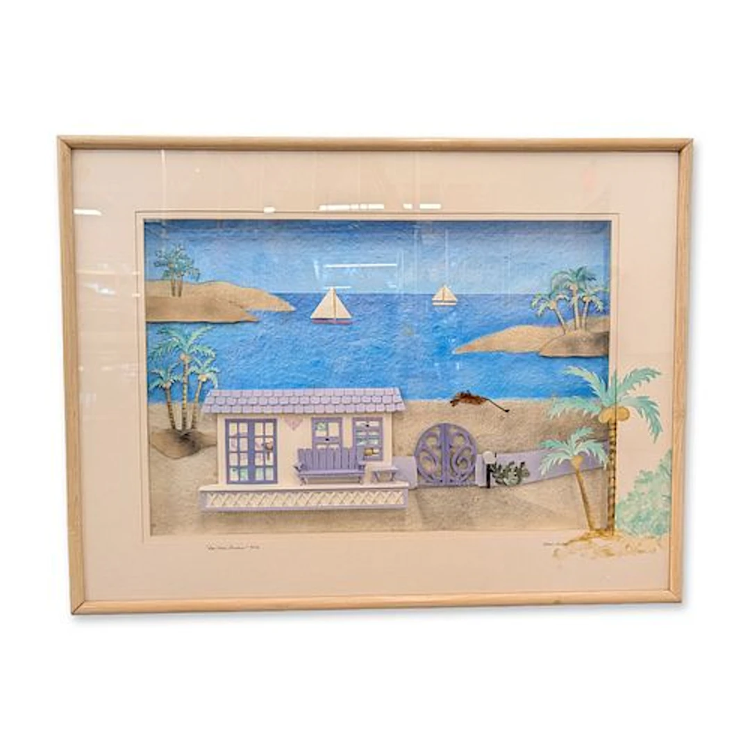 Dekel-Hubay One Mans Paradise 3D Mixed Media Construction