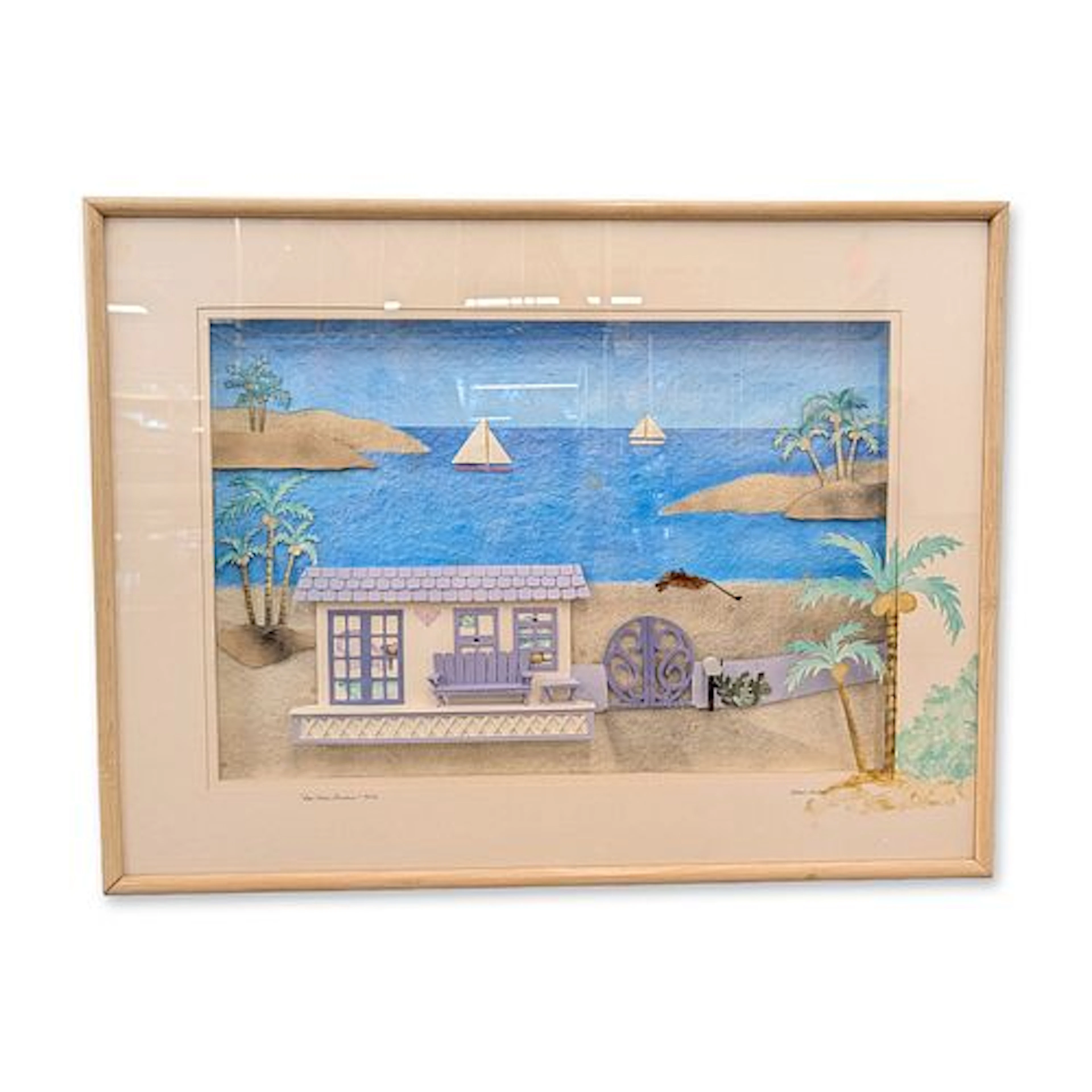 Dekel-Hubay One Mans Paradise 3D Mixed Media Construction