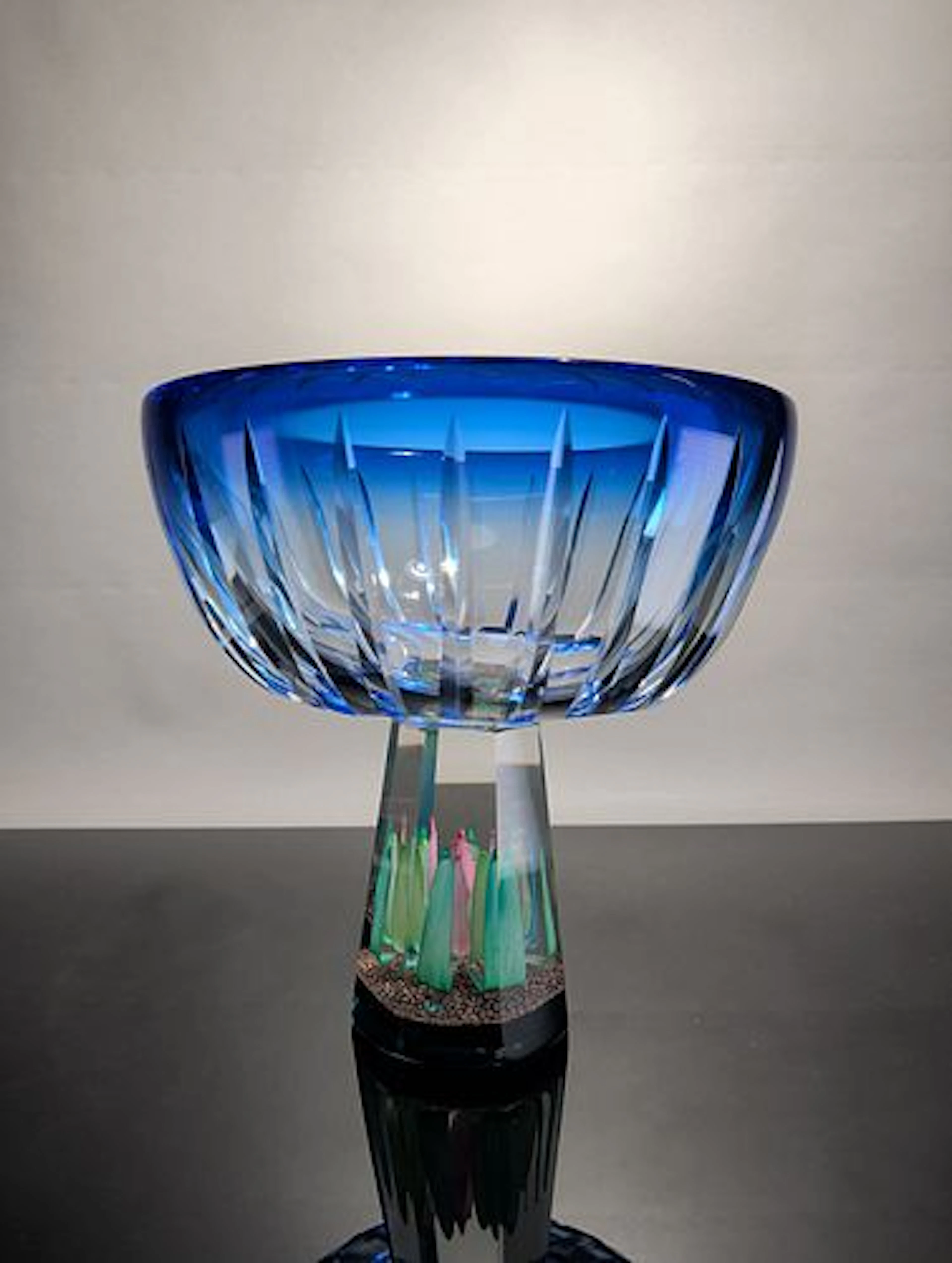 Caithness Scotland Art Glass Amazonia Centerpiece Bowl