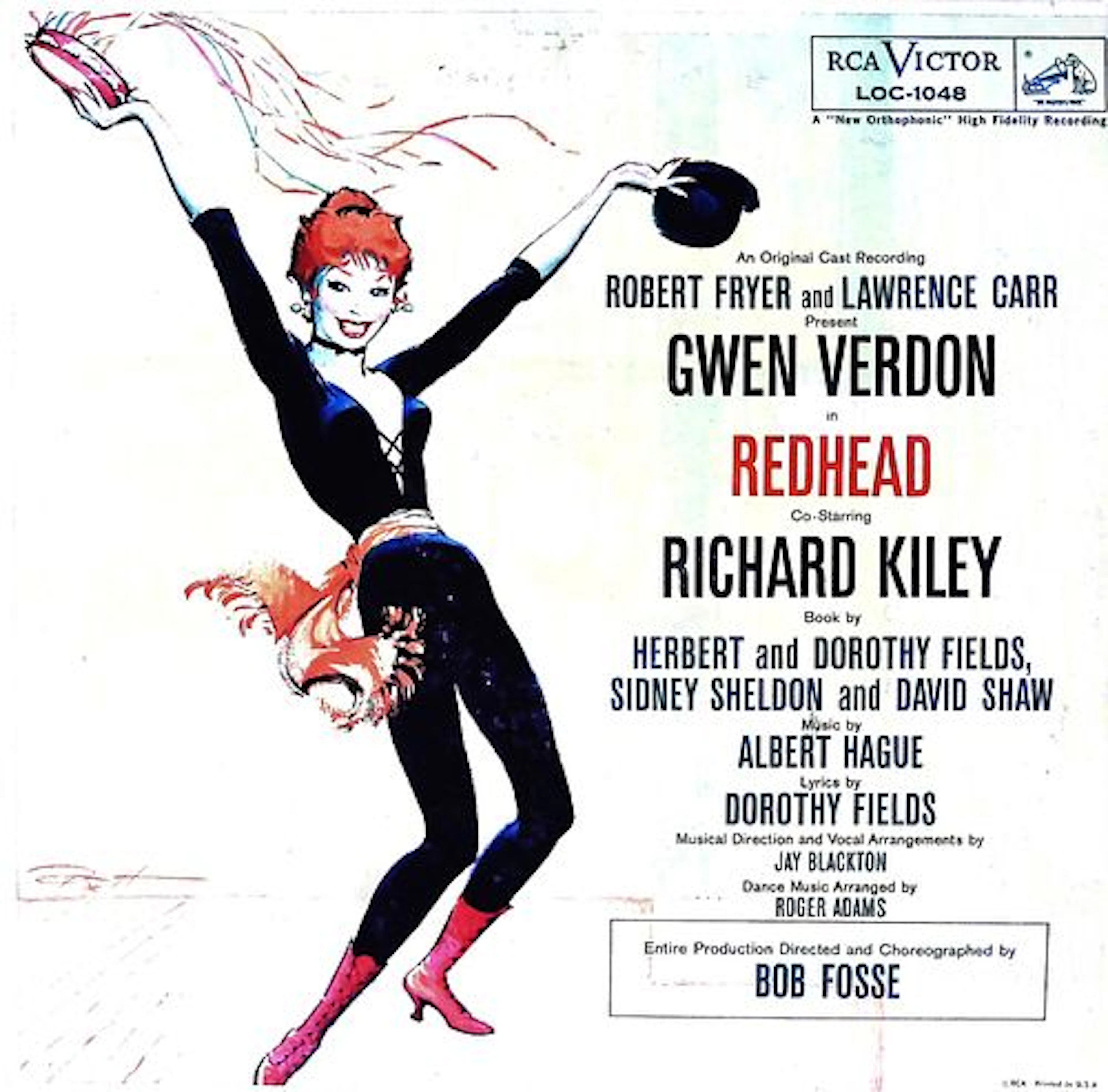 Redhead - Broadway Cast Recording LP, RCA Victor LOC-1048 (1959)
