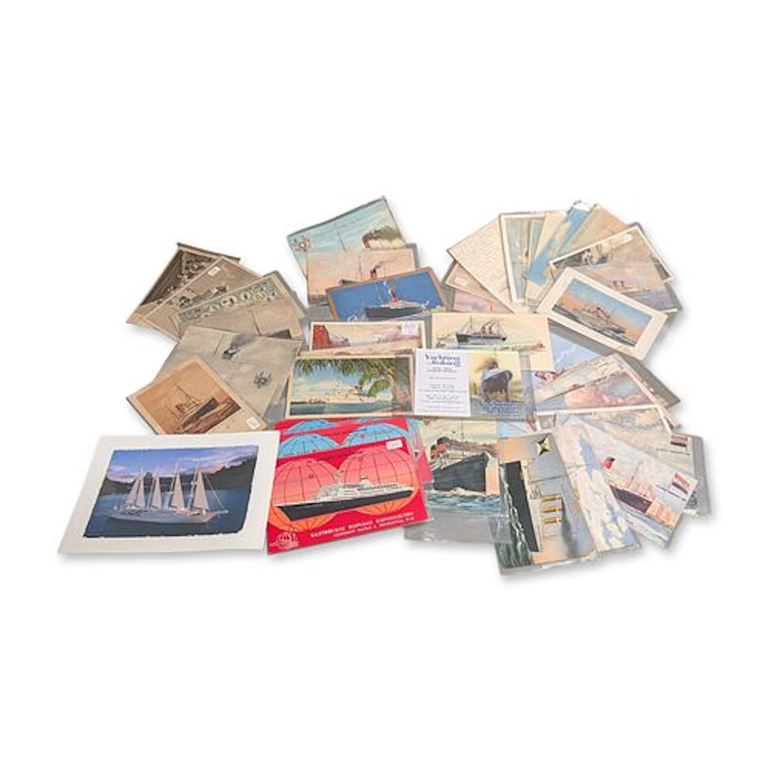 30pc Collection of Vintage Maritime Postcards and Ephemera
