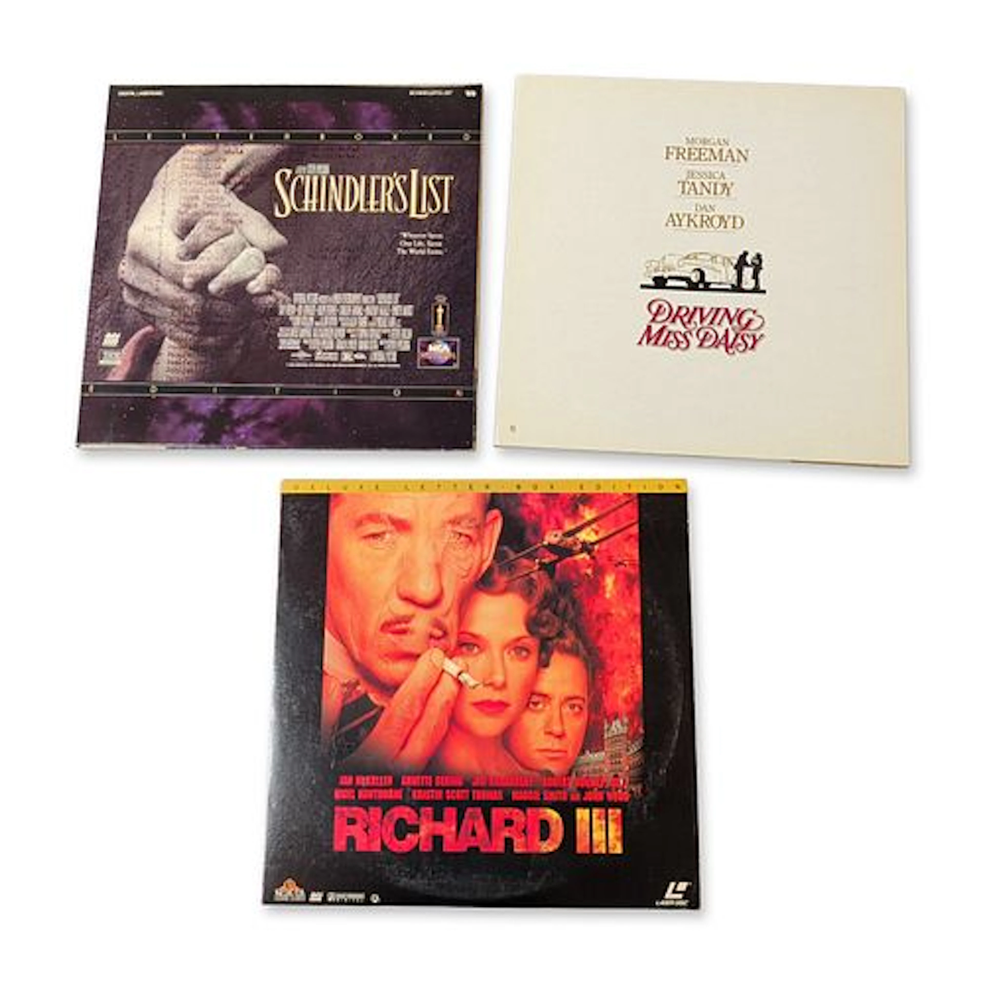 A Trio of Widescreen and Letterbox Edition Movie LaserDiscs Including