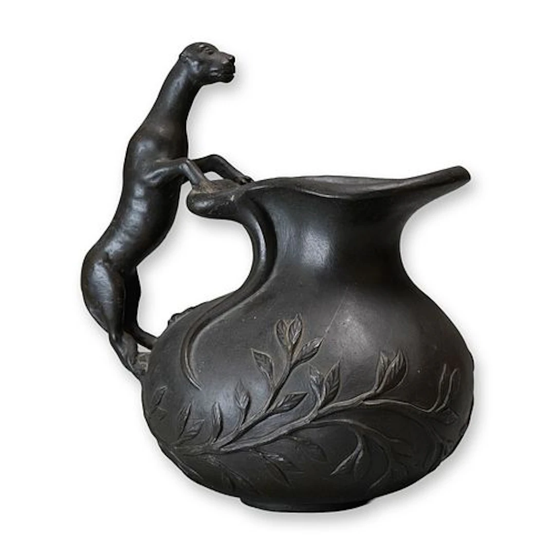 Grand Tour Bronze Askos Vessel with Lion Handle