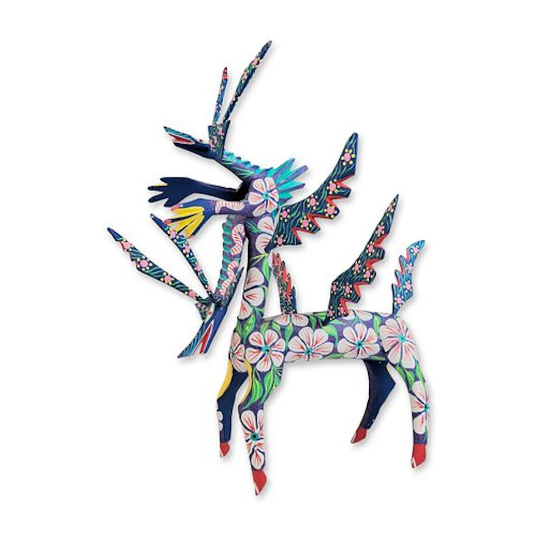 Oaxacan Alebrije Wood Carving Winged Creature