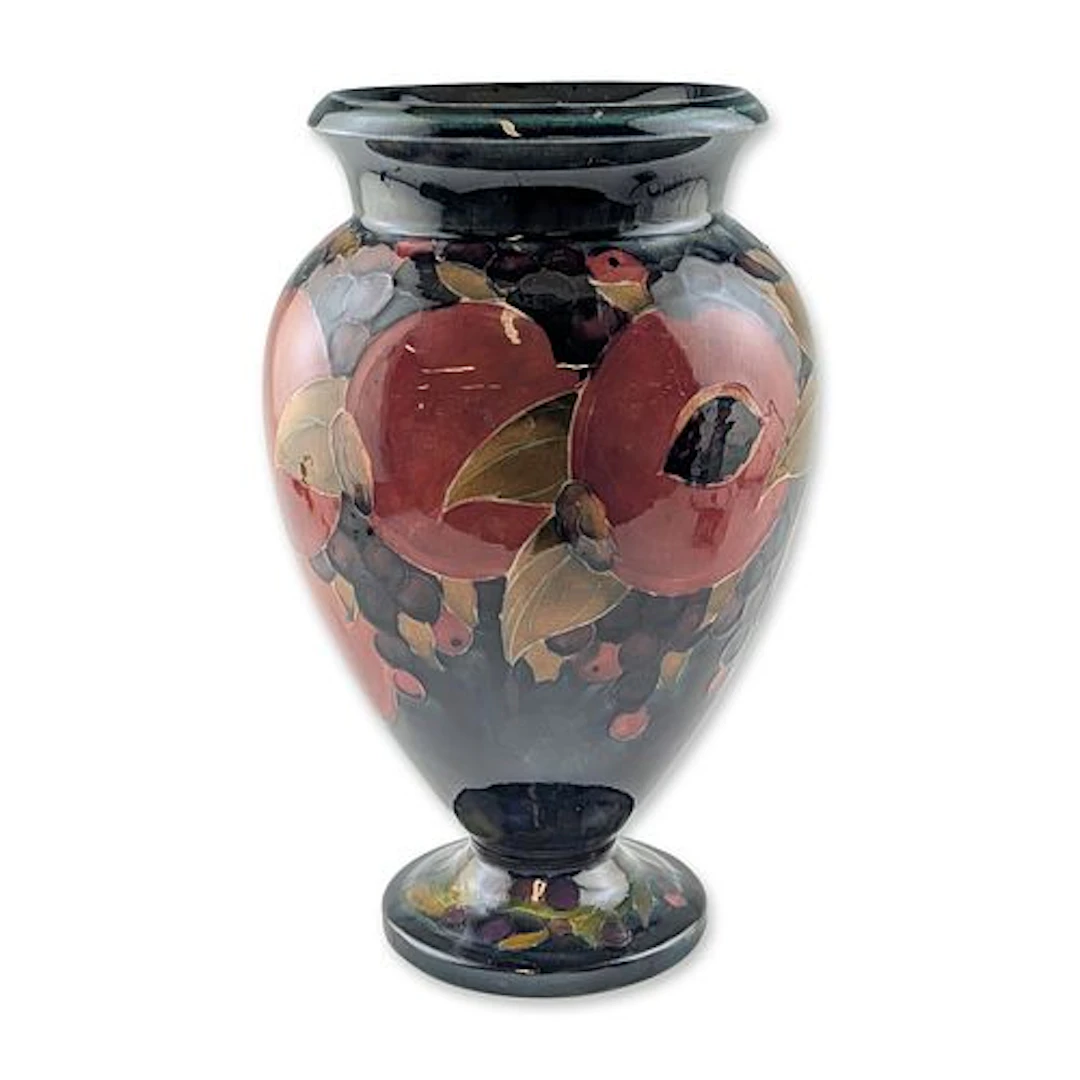 Moorcroft Pottery Urn Shape Vase, Pomegranate