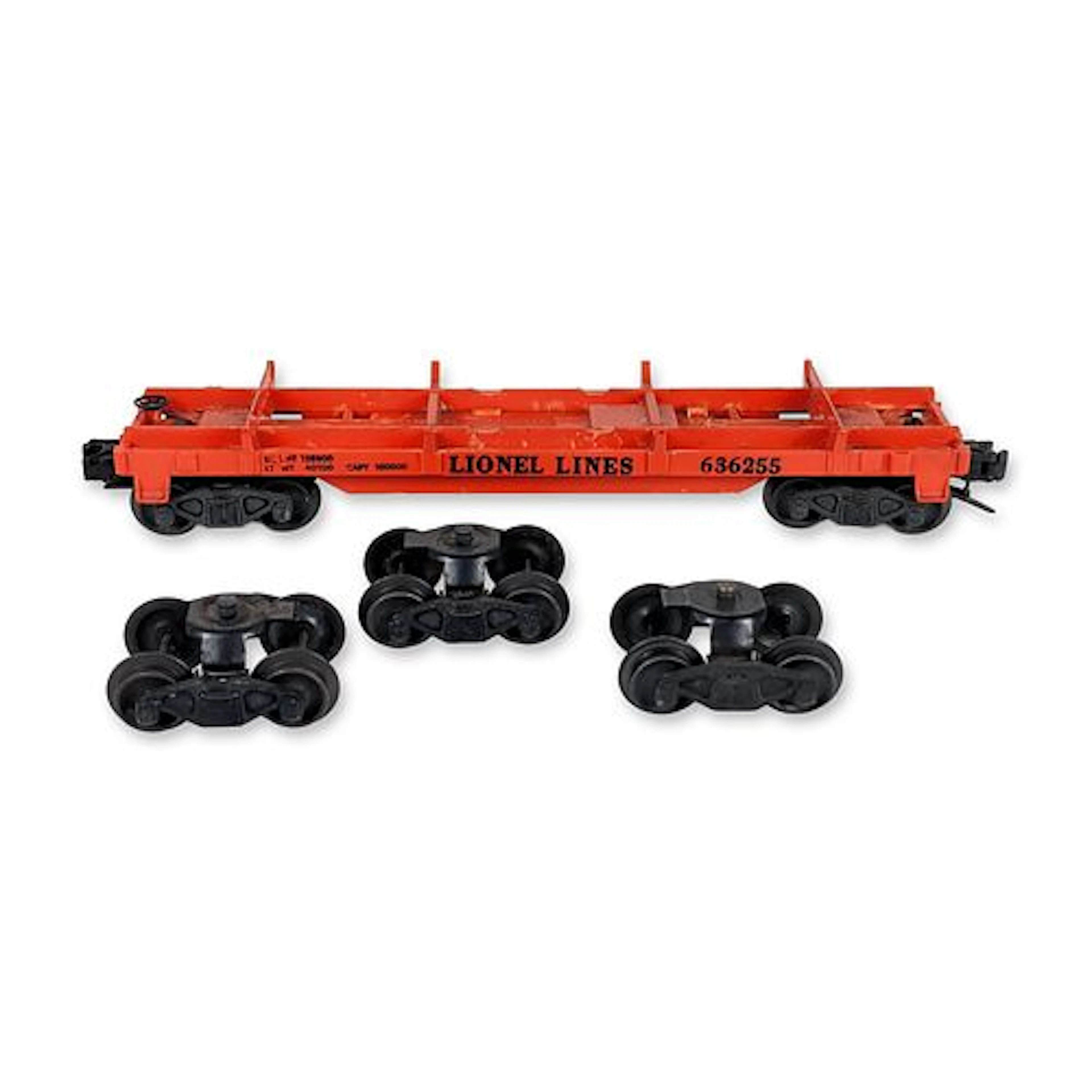Lionel O-Gauge 6362-55 Rail Truck Flatcar