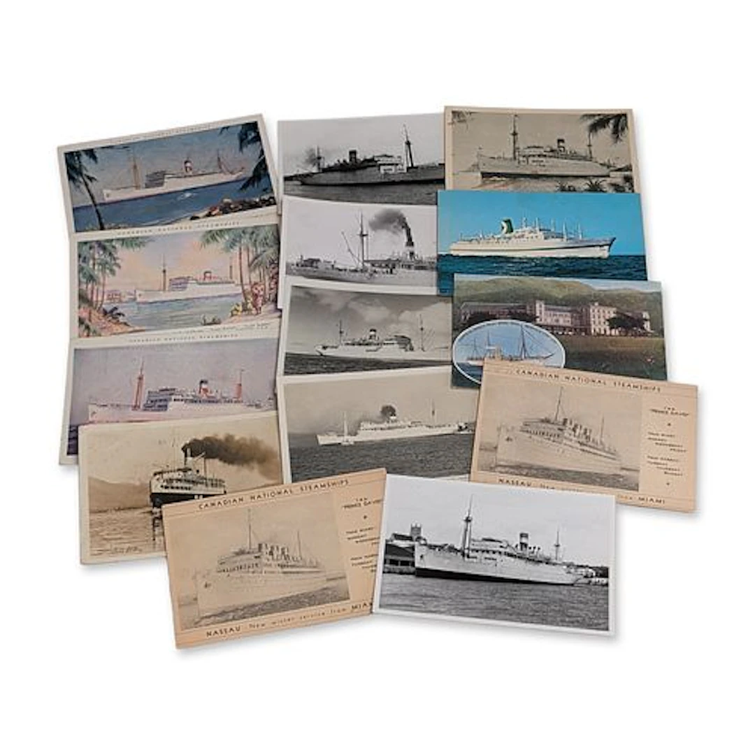 14pc Collection of Canadian National Steamships Maritime Postcards
