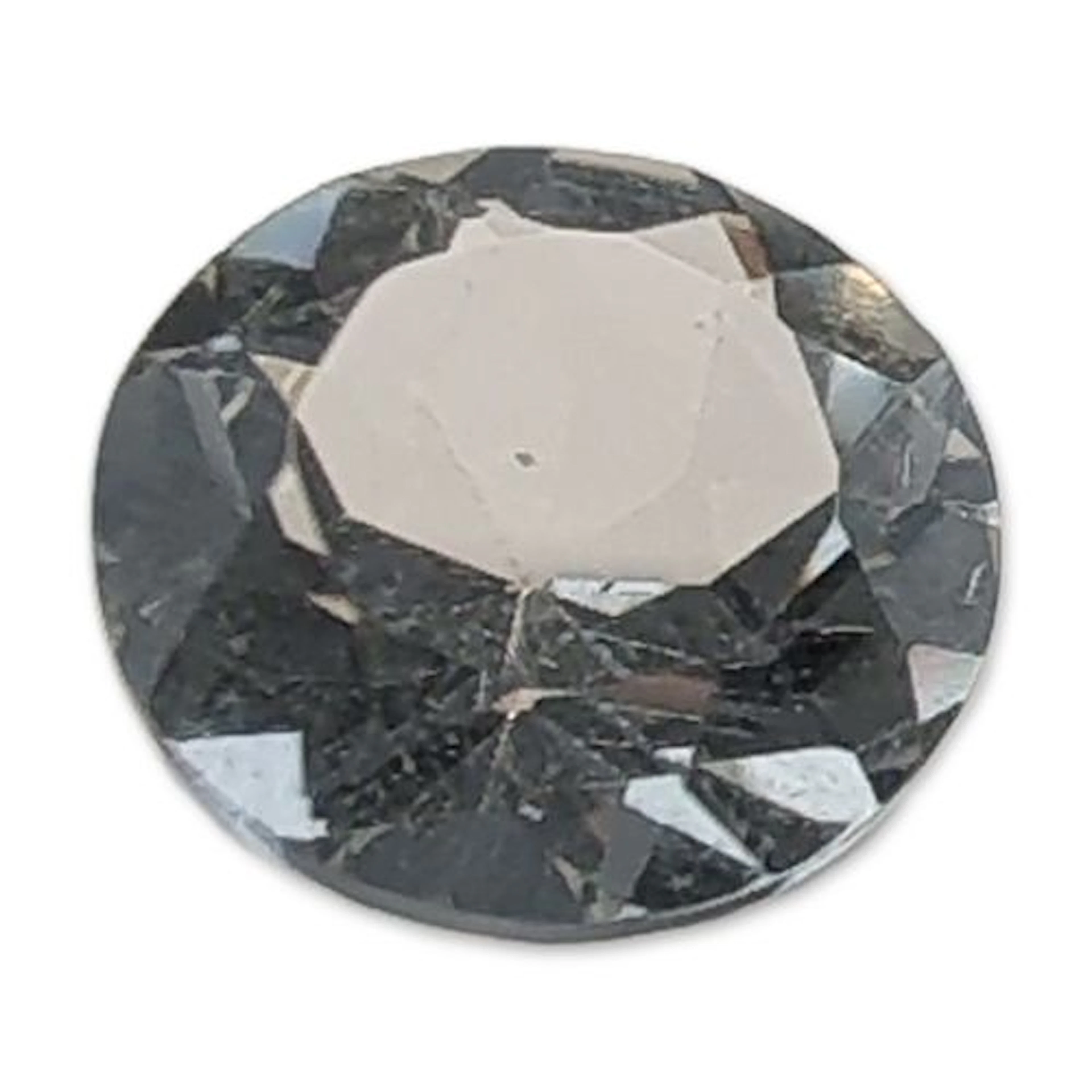 Loose Colorless Round Brilliant Cut Quartz Gemstone