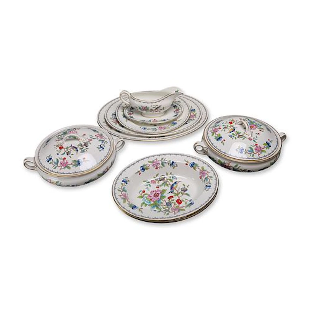 7pc Aynsley Pembroke Pattern Fine Bone China Tableware Collection