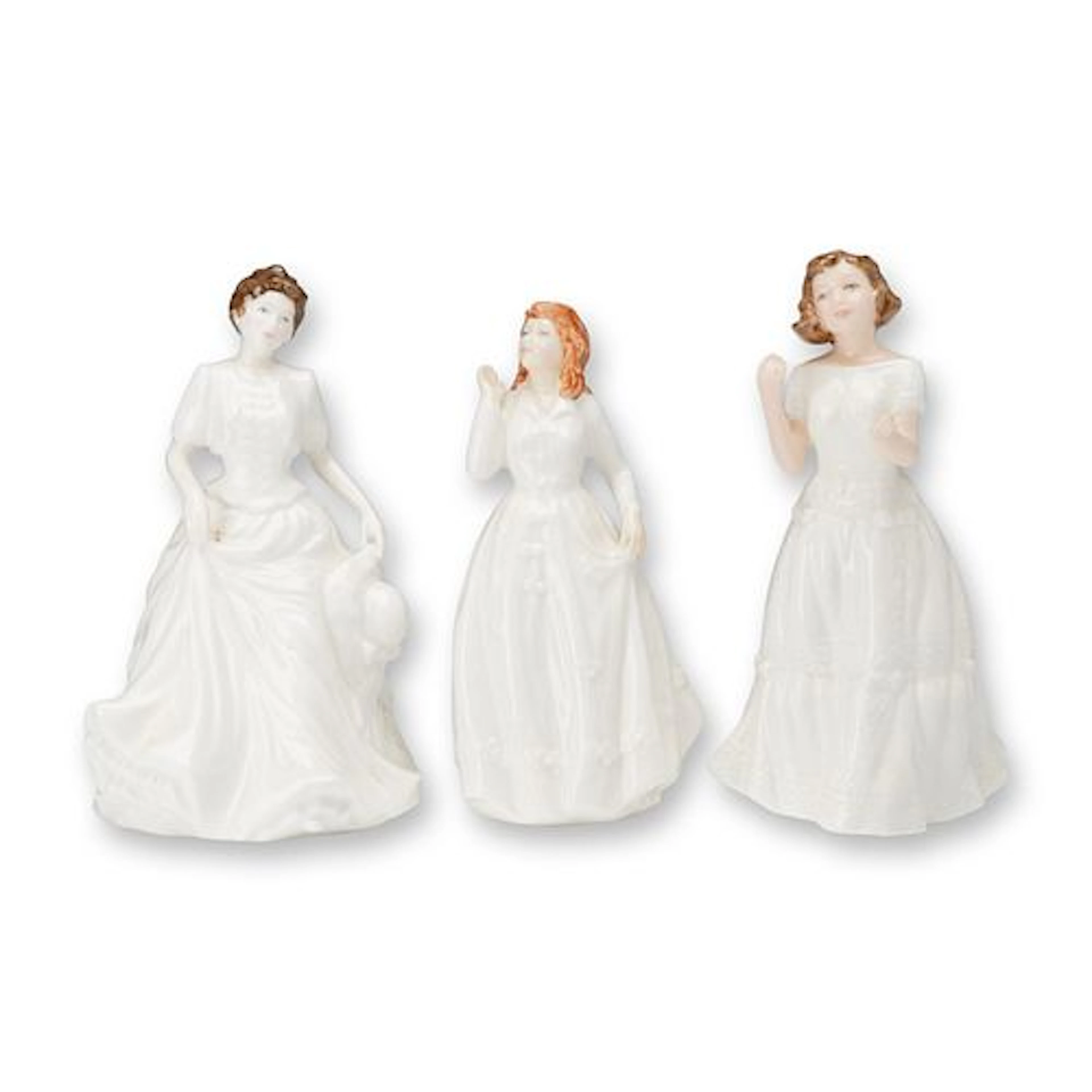 3pc Royal Doulton Collectors Club Figurines, Welcome, Joy and Harmony