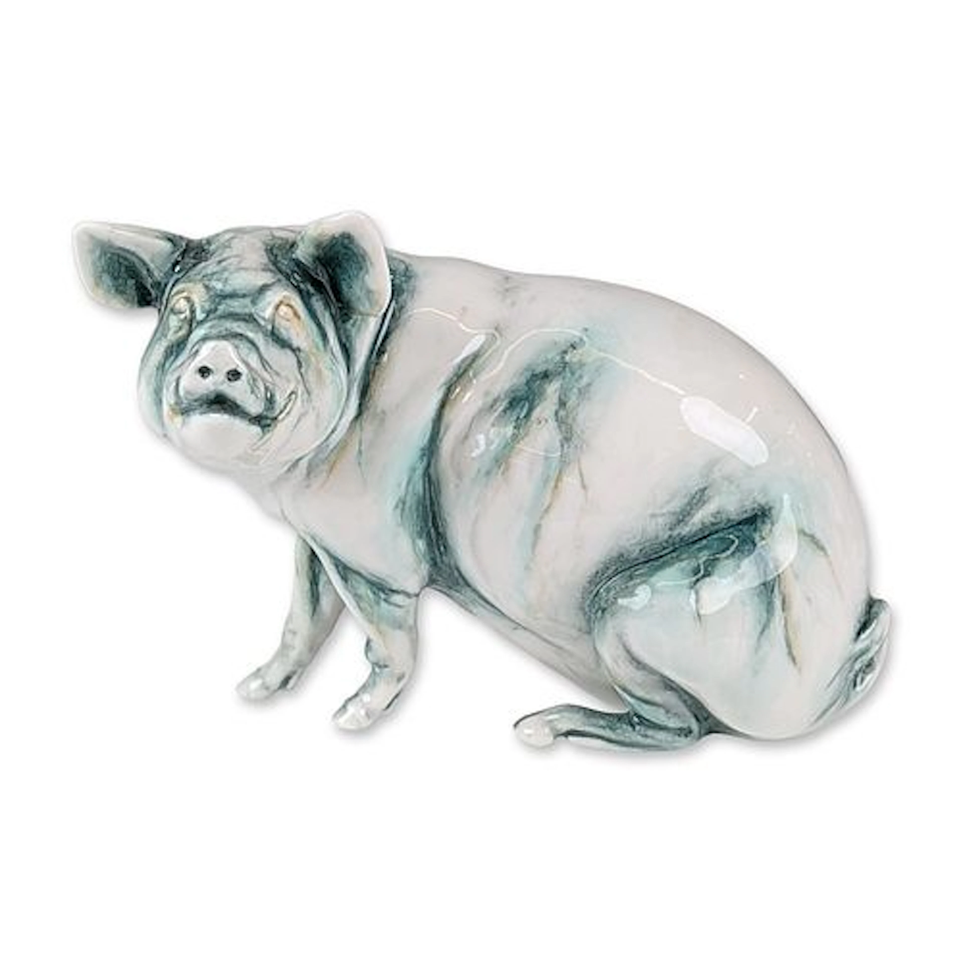 Royal Doulton Original Prototype Chinese Jade Porcelain Pig Figurine