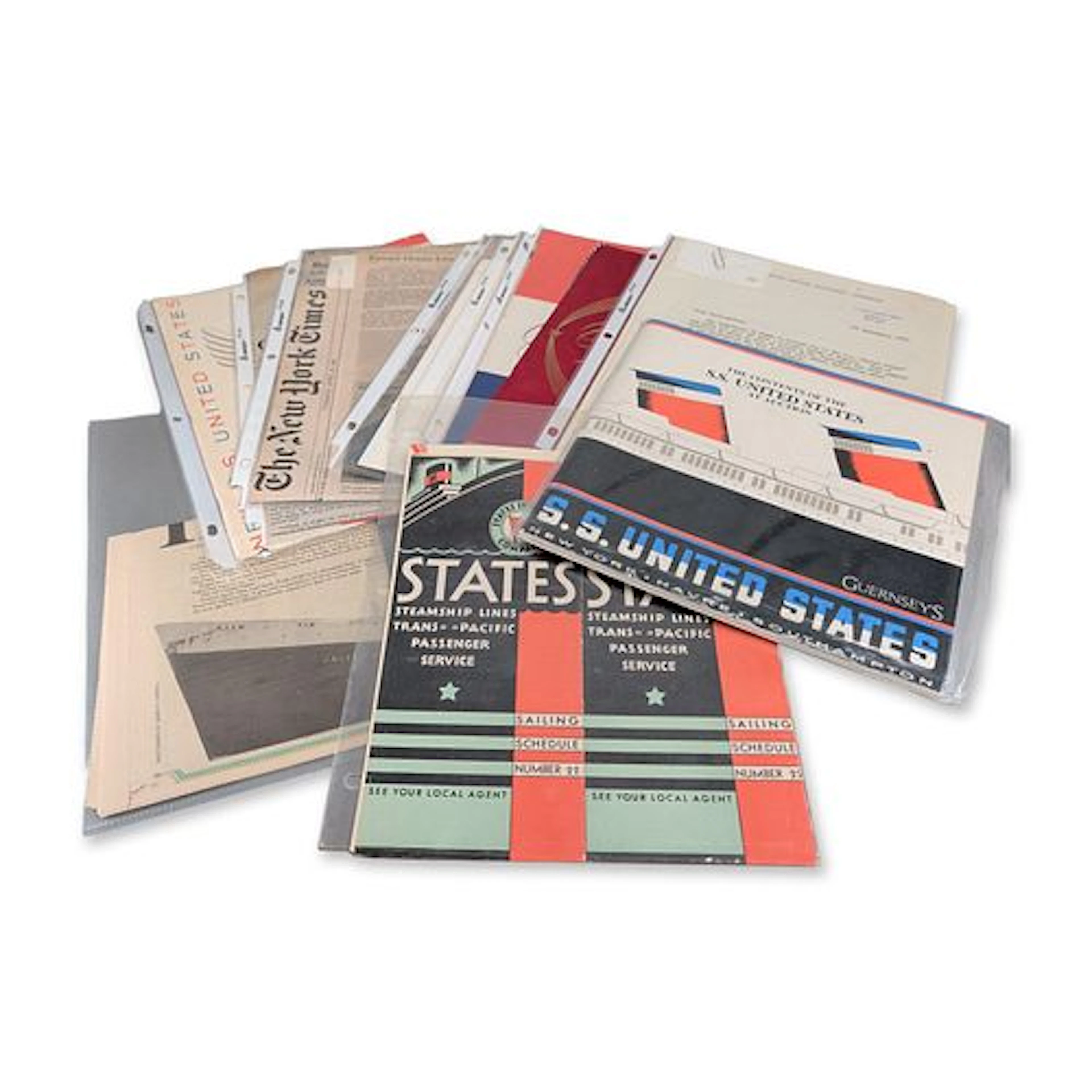 Collection of S.S. United States and United States Lines Ephemera