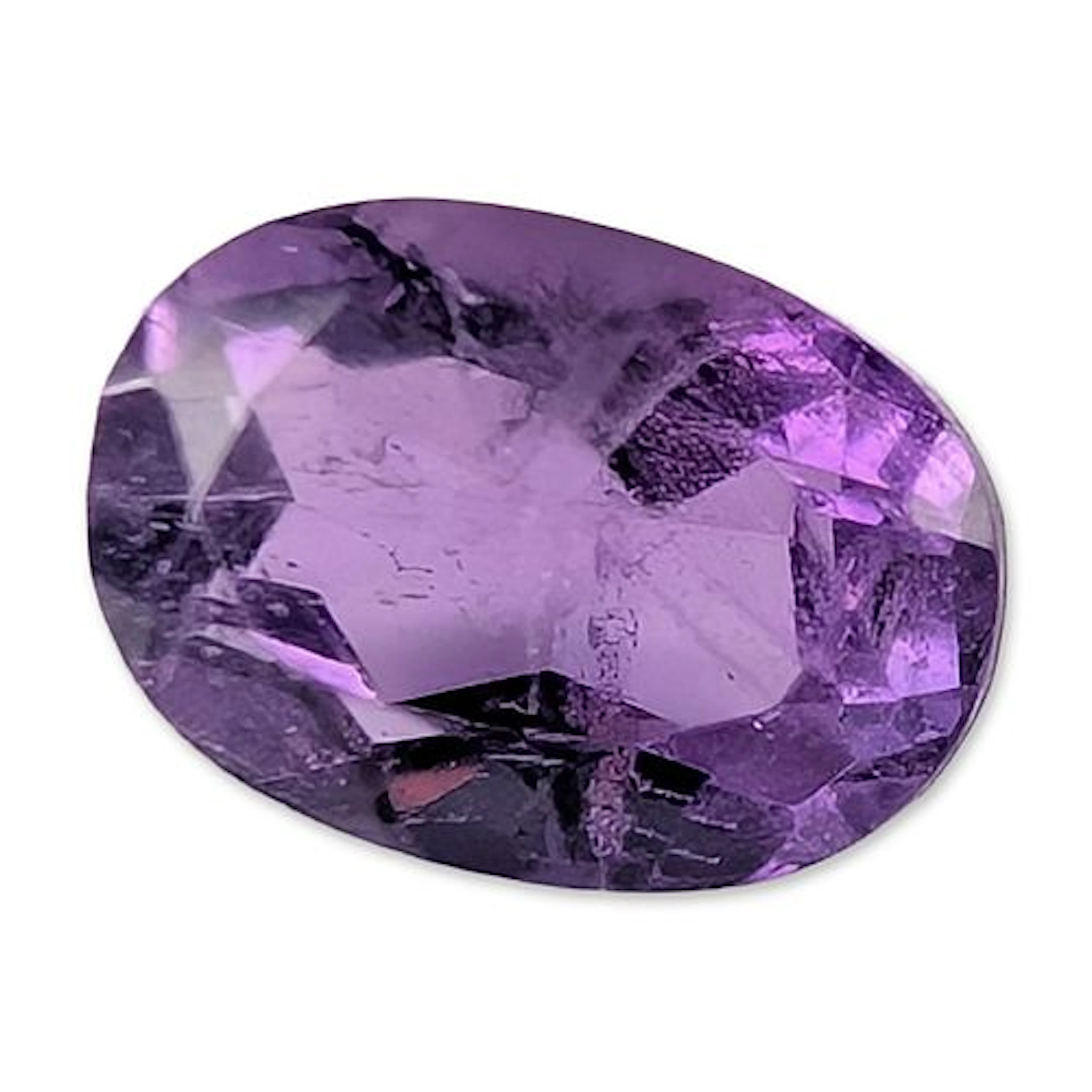 Oval Cut Purple Amethyst Gemstone