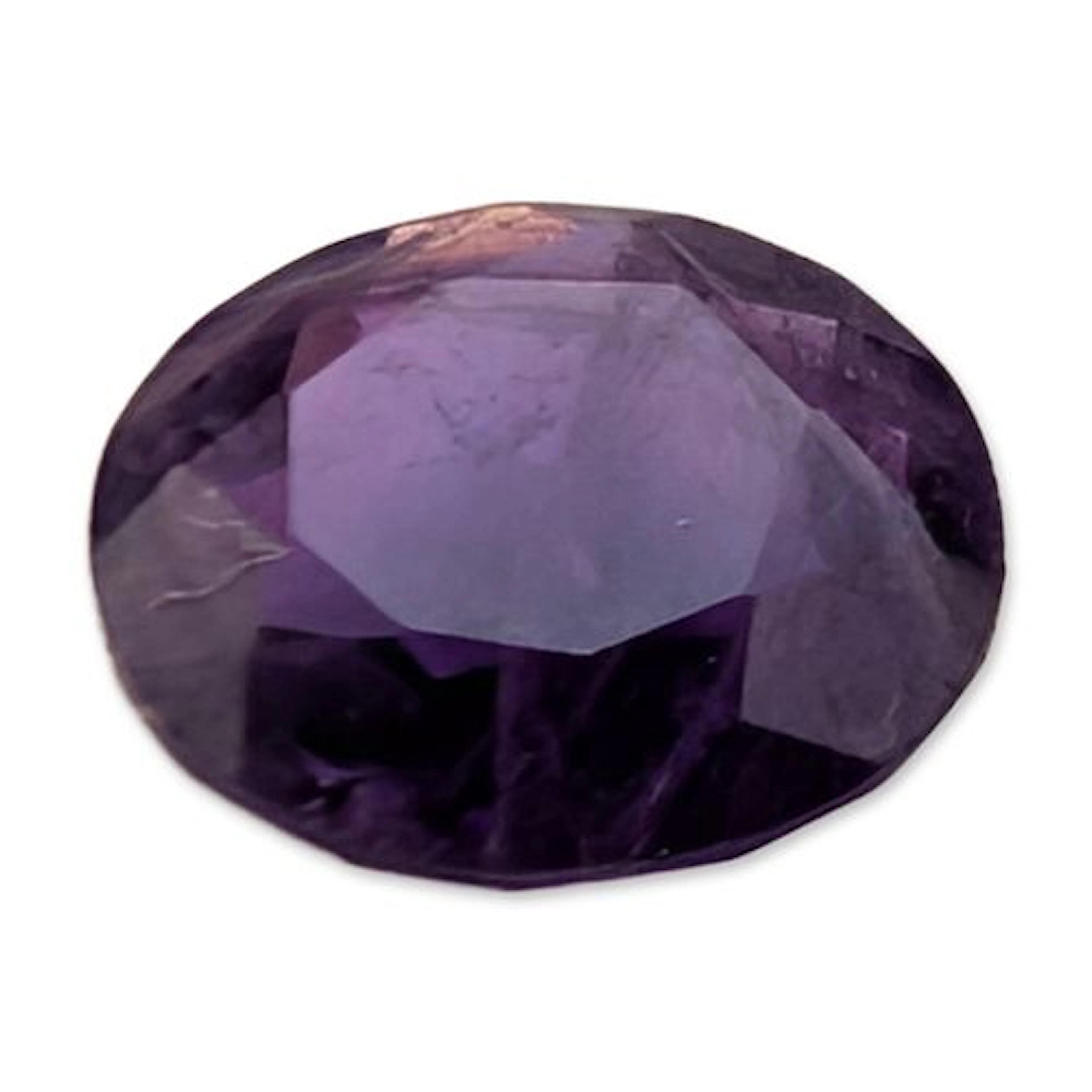 Loose Oval Faceted Purple Amethyst Gemstone