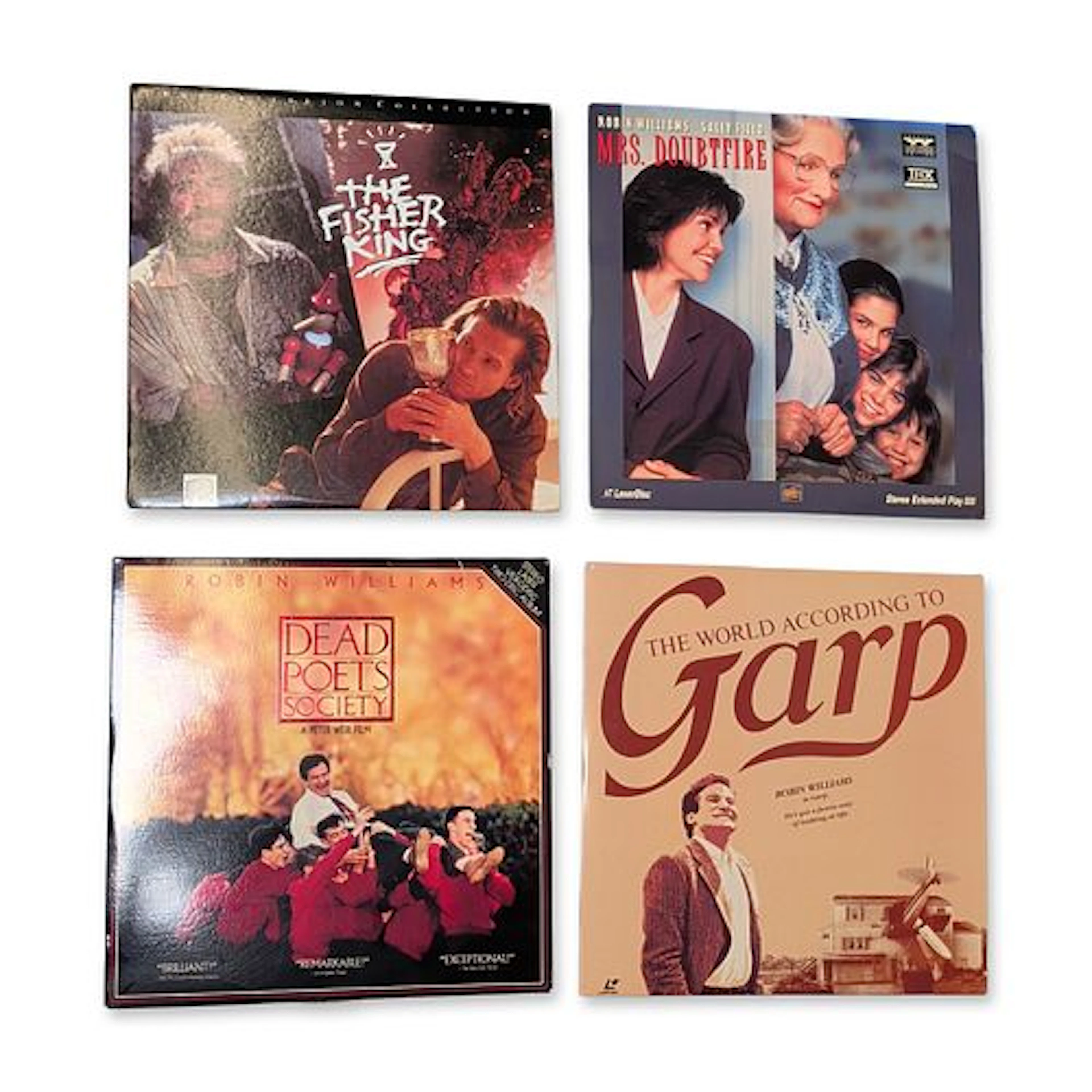 A Collection of Four Robin Williams LaserDiscs