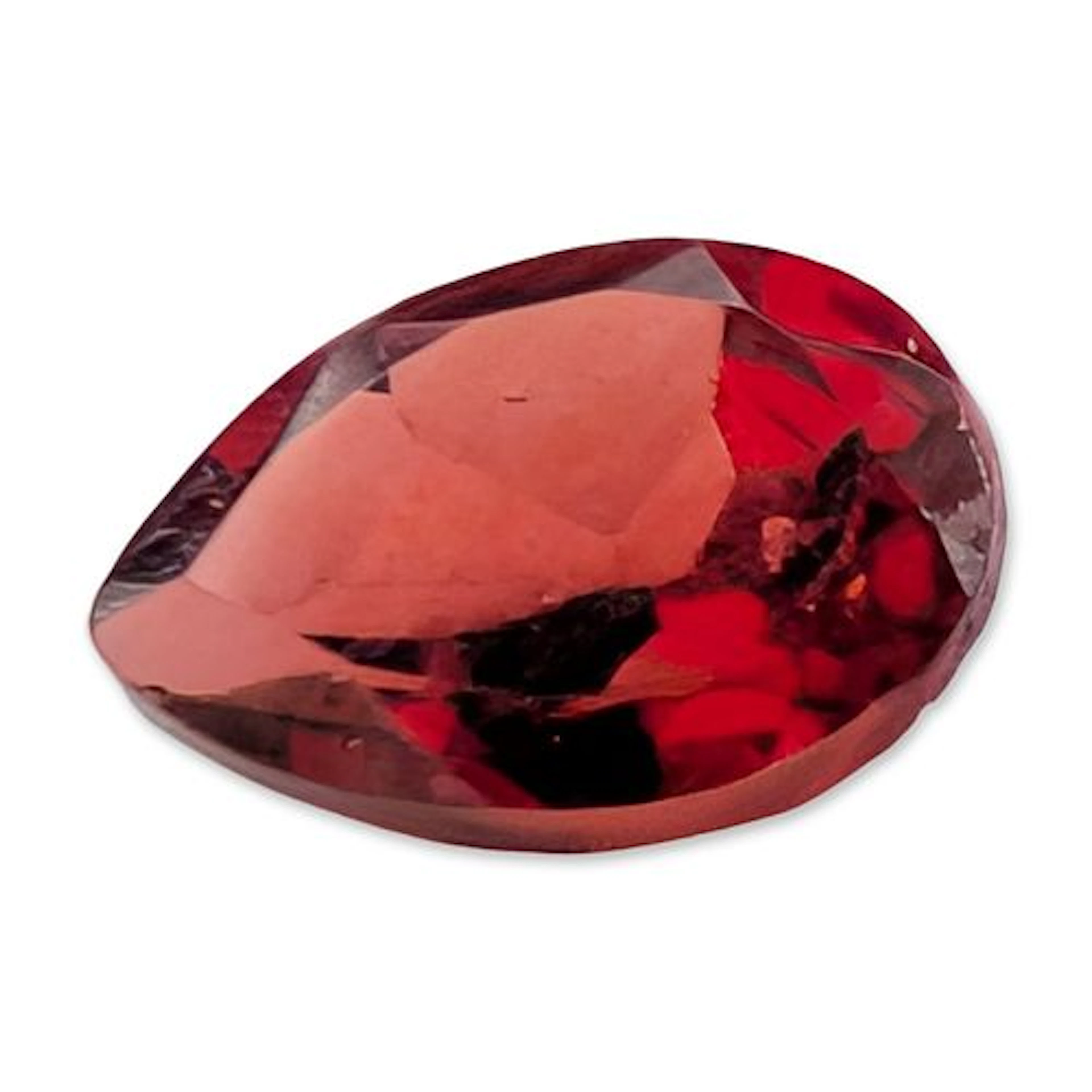 Pear Cut Red Garnet Gemstone