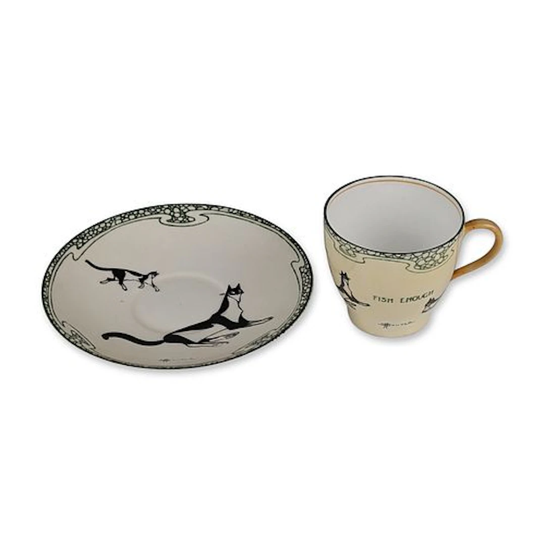 Royal Doulton by David Henry Souter Kateroo Series Ware Cup and Saucer