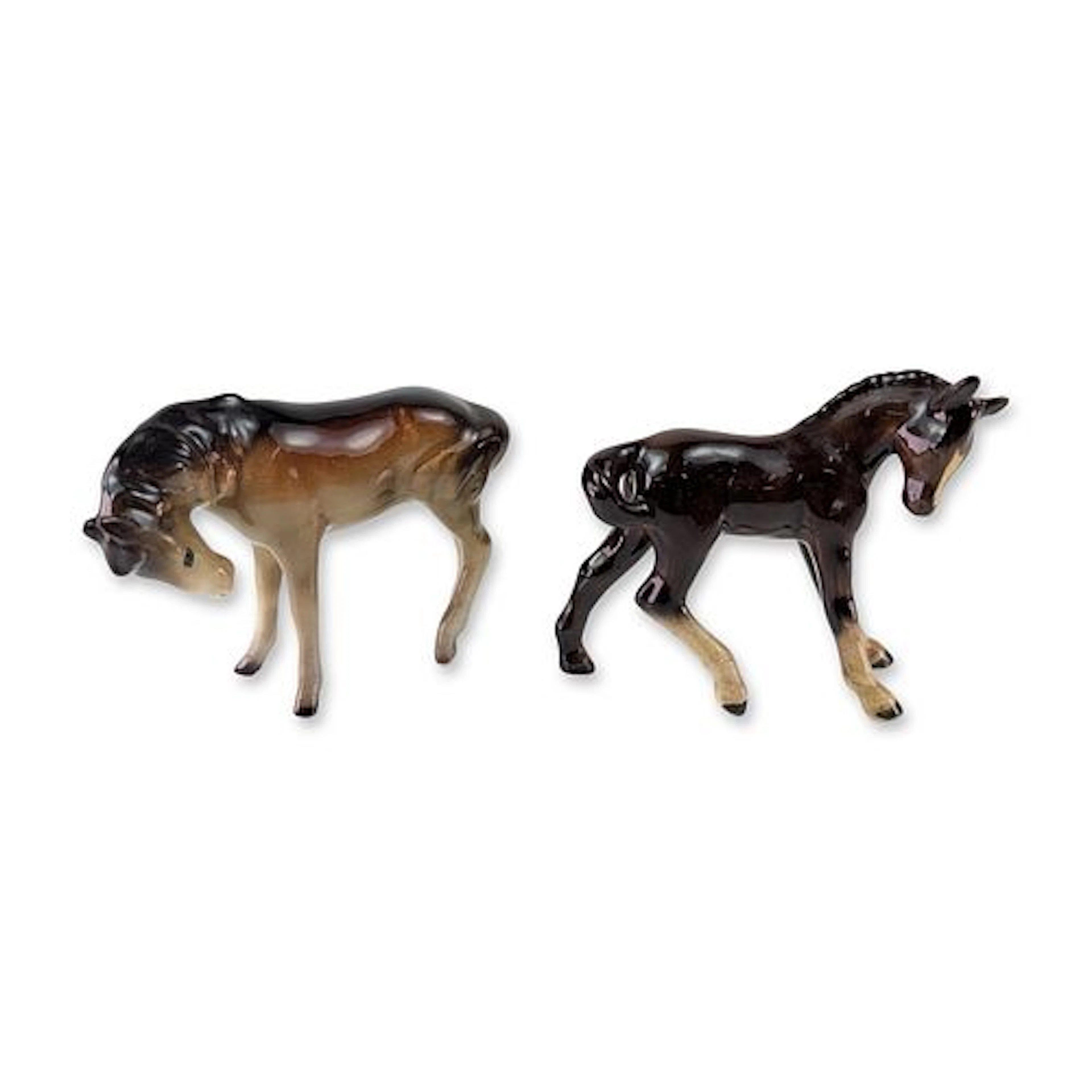 Pair of English Ceramic Foal Figurines