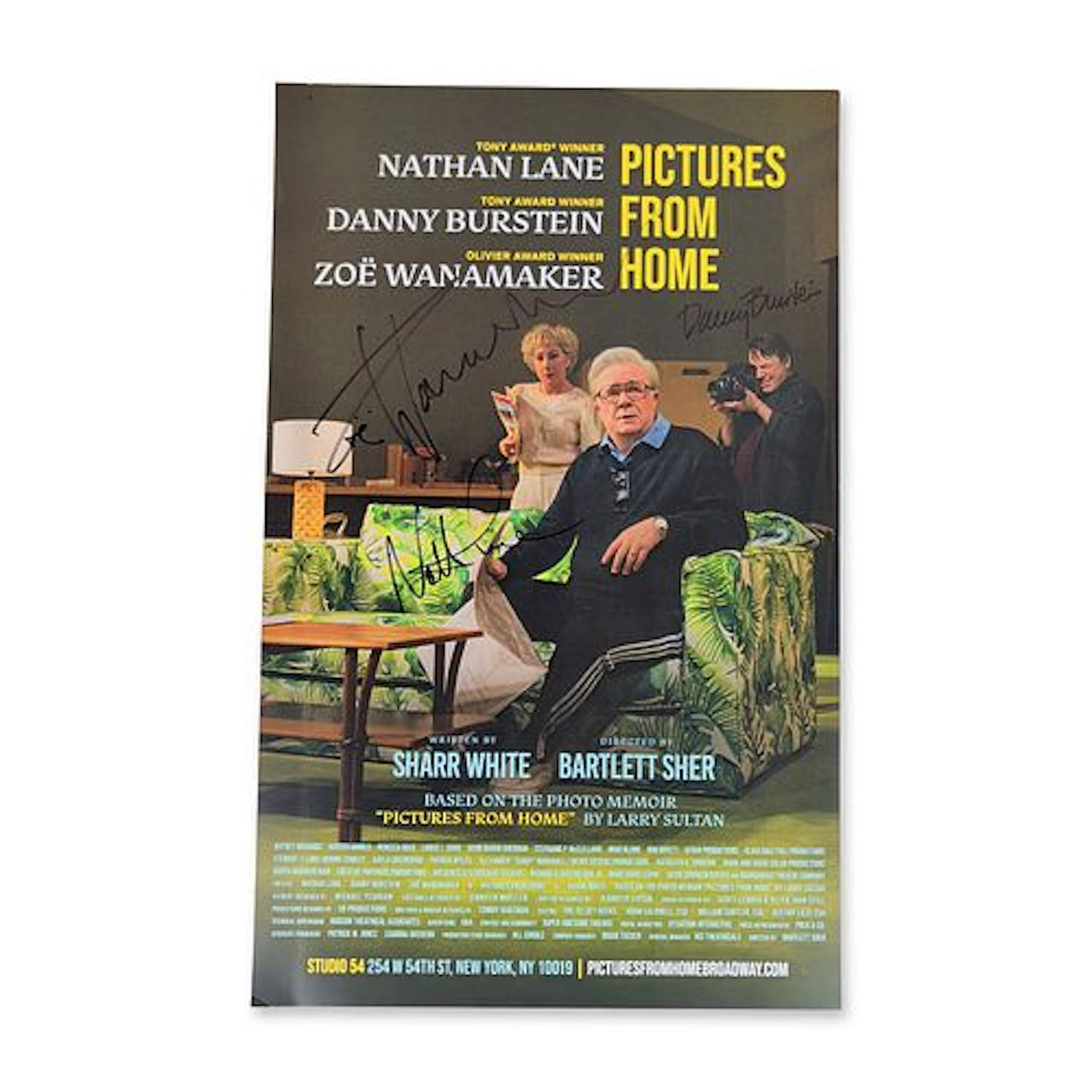 Pictures From Home Signed Broadway Window Card Poster