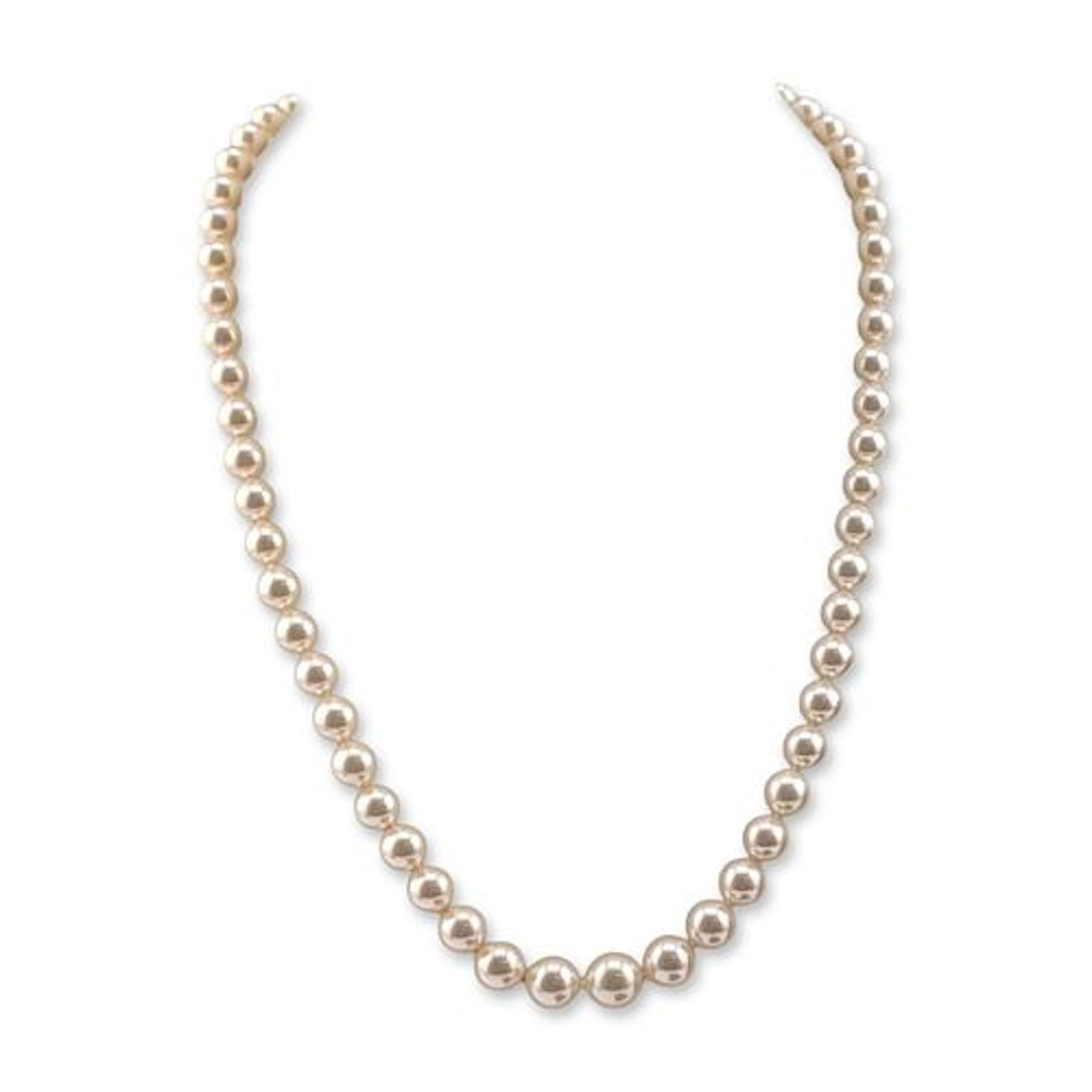Majorica Single Strand Sterling Silver Pearl Necklace