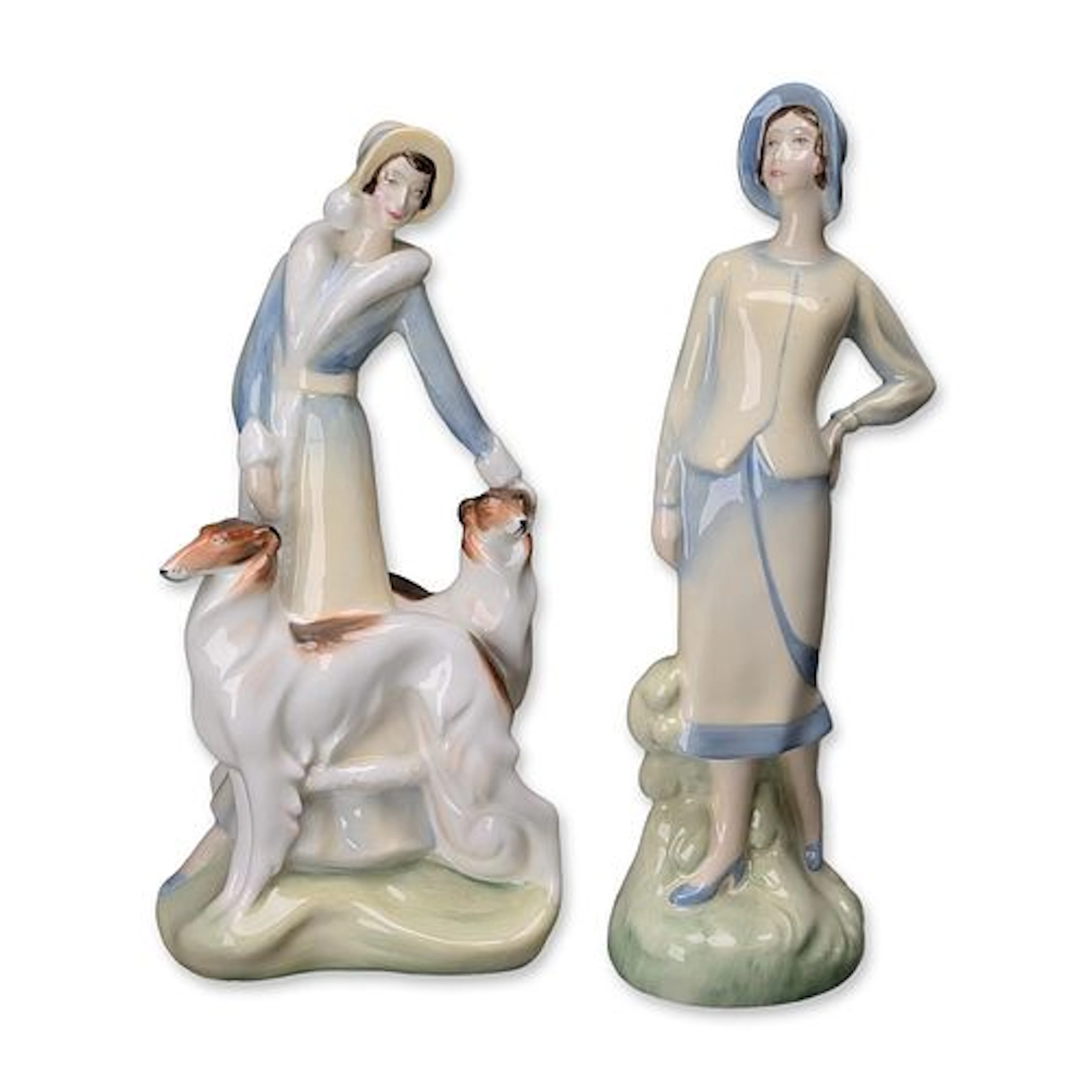 2pc Royal Doulton Adrienne Maslankowski Porcelain Figurines