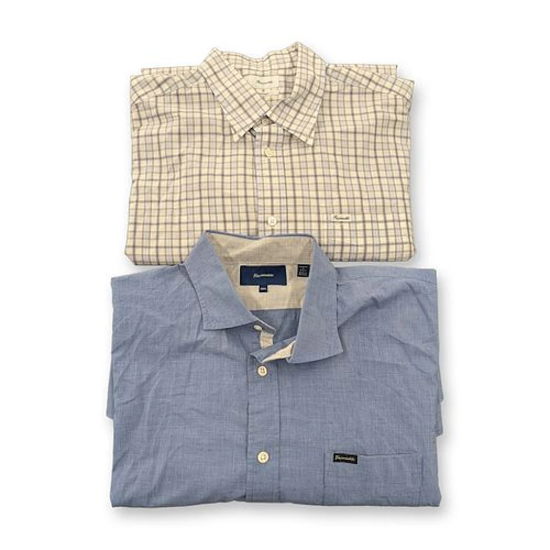 2pc Faconnable Men's Cotton Button-Down Shirts